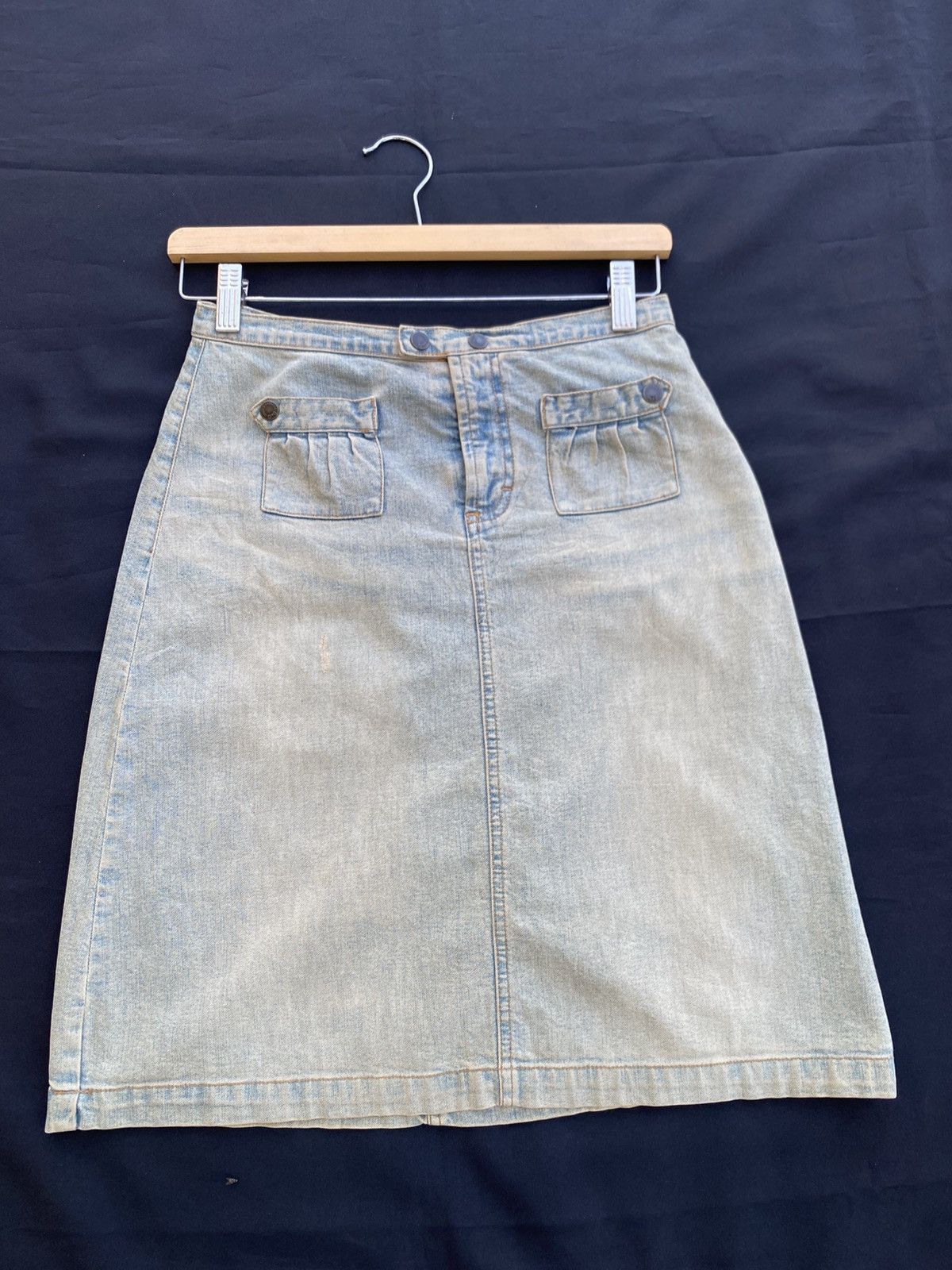 Dolce & Gabbana Rare Vintage Dolce & Gabbana Midi Jeans Skirt Size 26" / US 2 / IT 38 - 1 Thumbnail