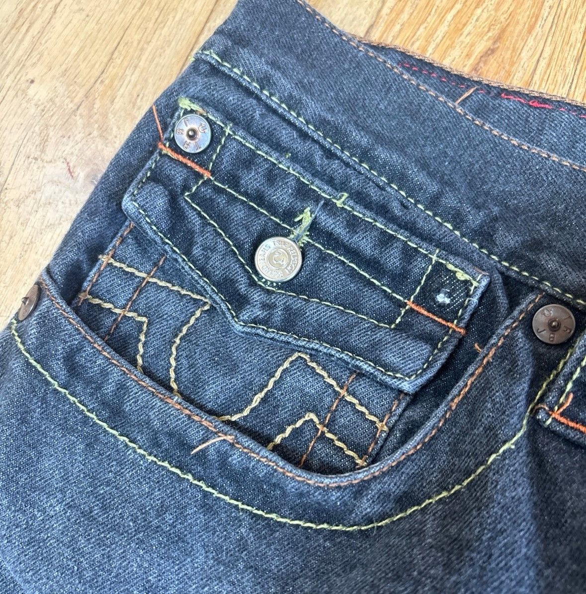 Japanese Brand × True Religion × Vintage Very Rare True Religion buddah Hindu Jorts Size US 38 / EU 54 - 6 Thumbnail