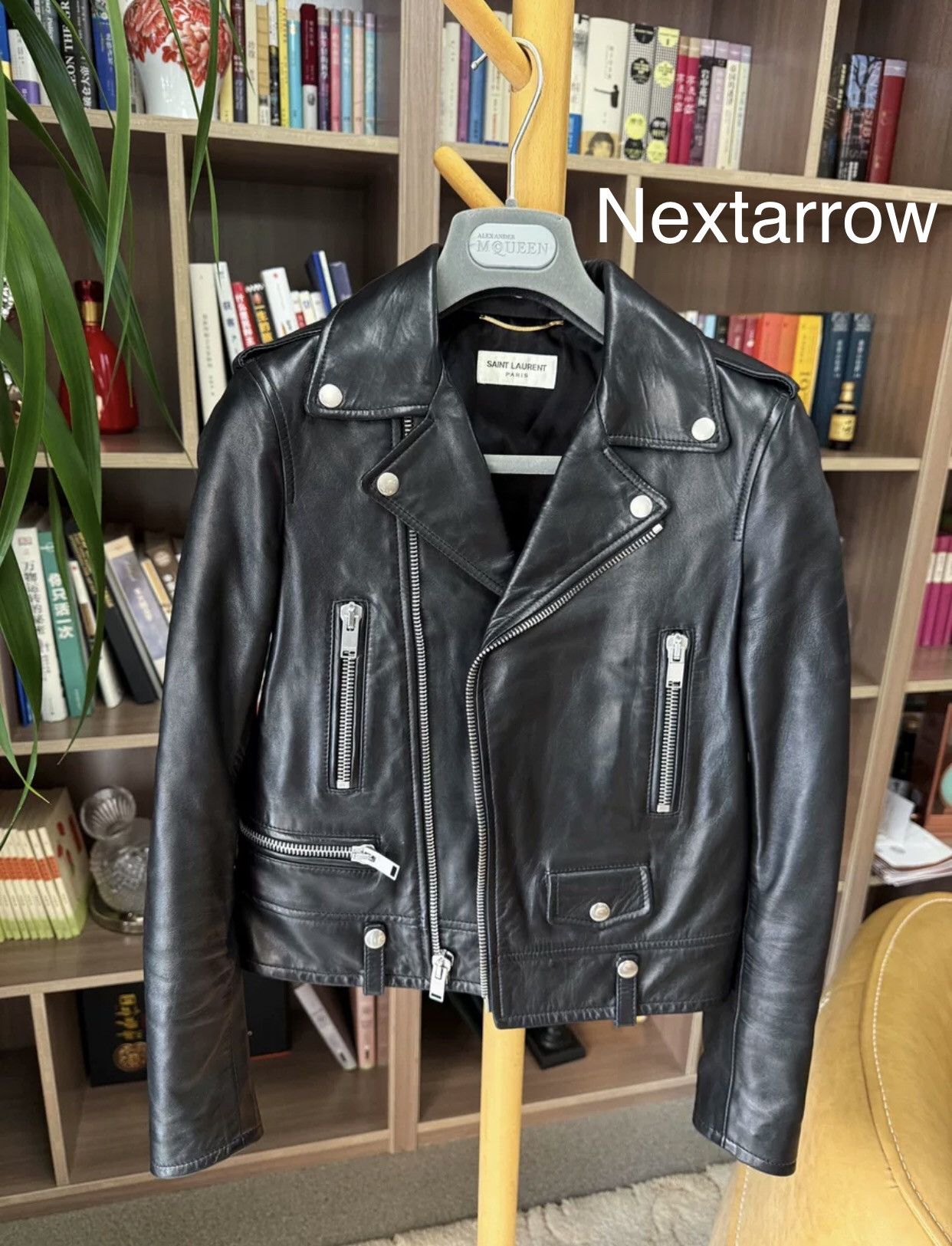 Saint Laurent Paris × Yves Saint Laurent Saint Laurent 16fw sheepskin L01 locomotive leather jacket Size XS / US 0-2 / IT 36-38 - 1 Thumbnail