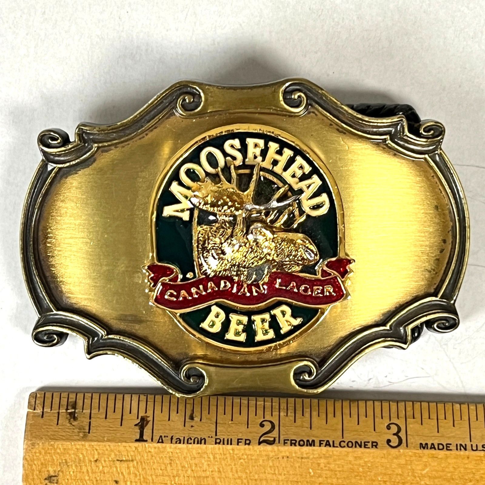 Other Moosehead Canadian Lager Vtg Belt Buckle Rain-tree 1978 Bras Size ONE SIZE - 6 Thumbnail