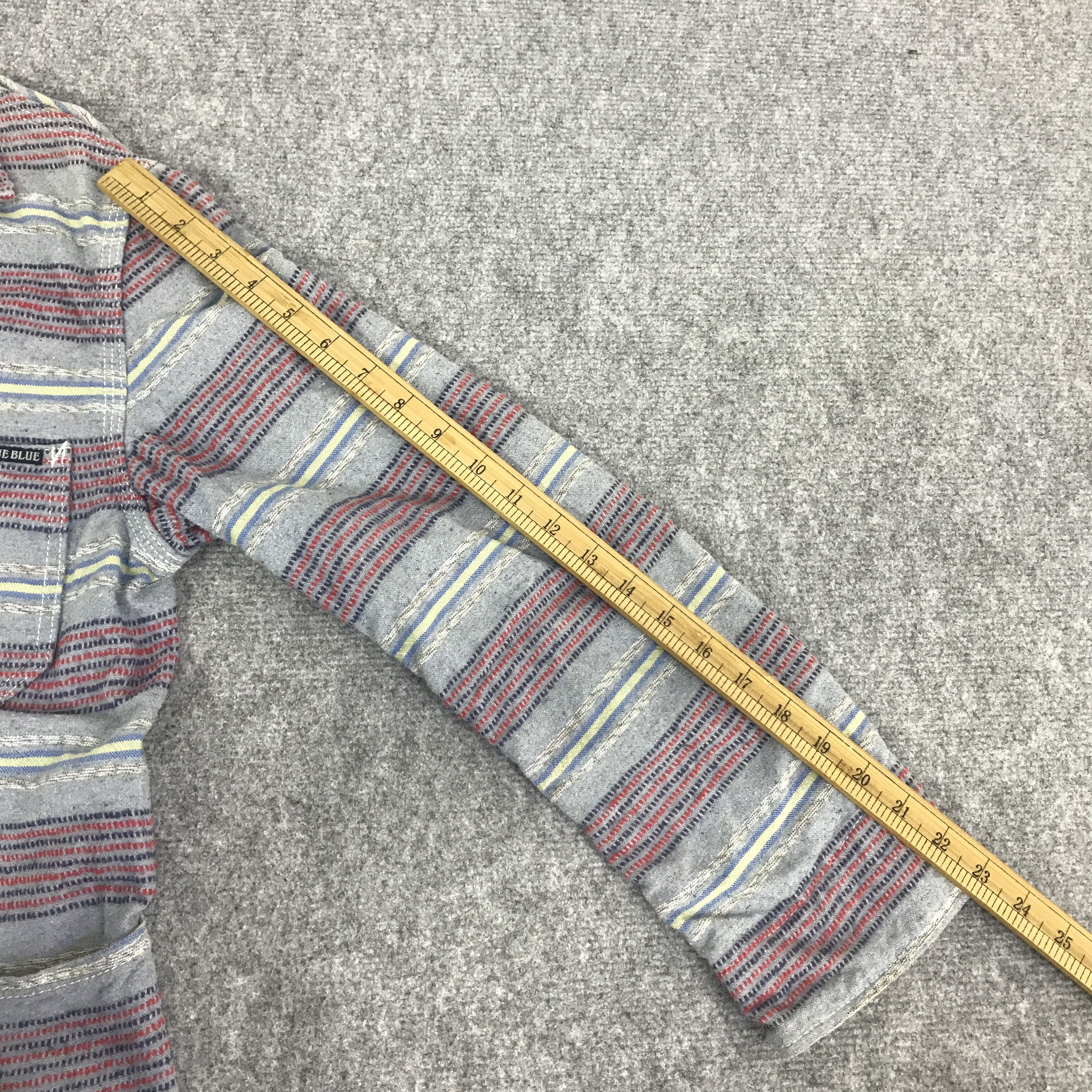Blue Blue Japan BLUE BLUE INDIGO BUTTON STRIPED DESIGN JACKET K81B15 Size US M / EU 48-50 / 2 - 6 Thumbnail