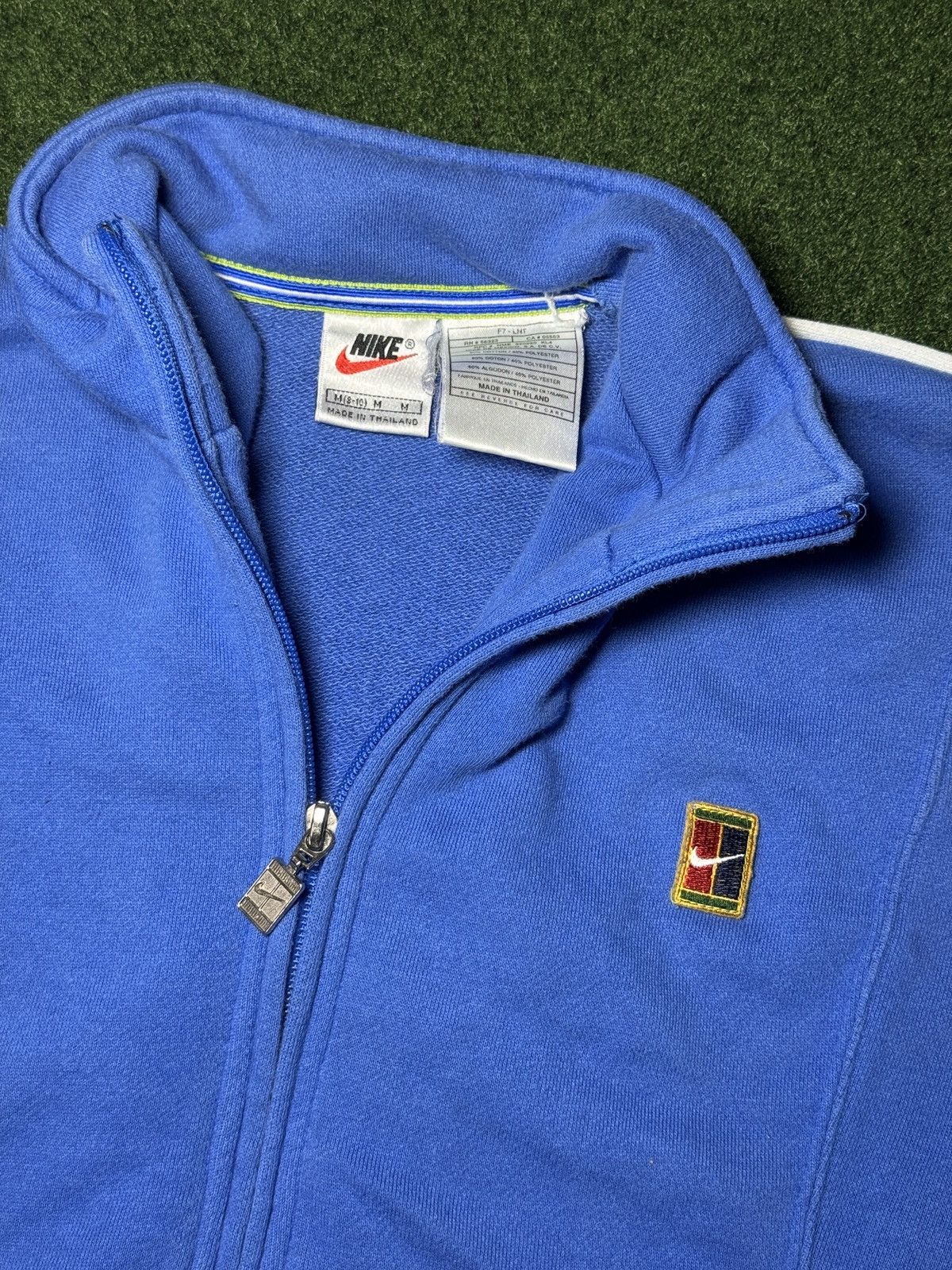 Nike × Vintage 90s Nike Court Full Zip Tennis Cropped Sweatshirt Jacket Size M / US 6-8 / IT 42-44 - 2 Thumbnail