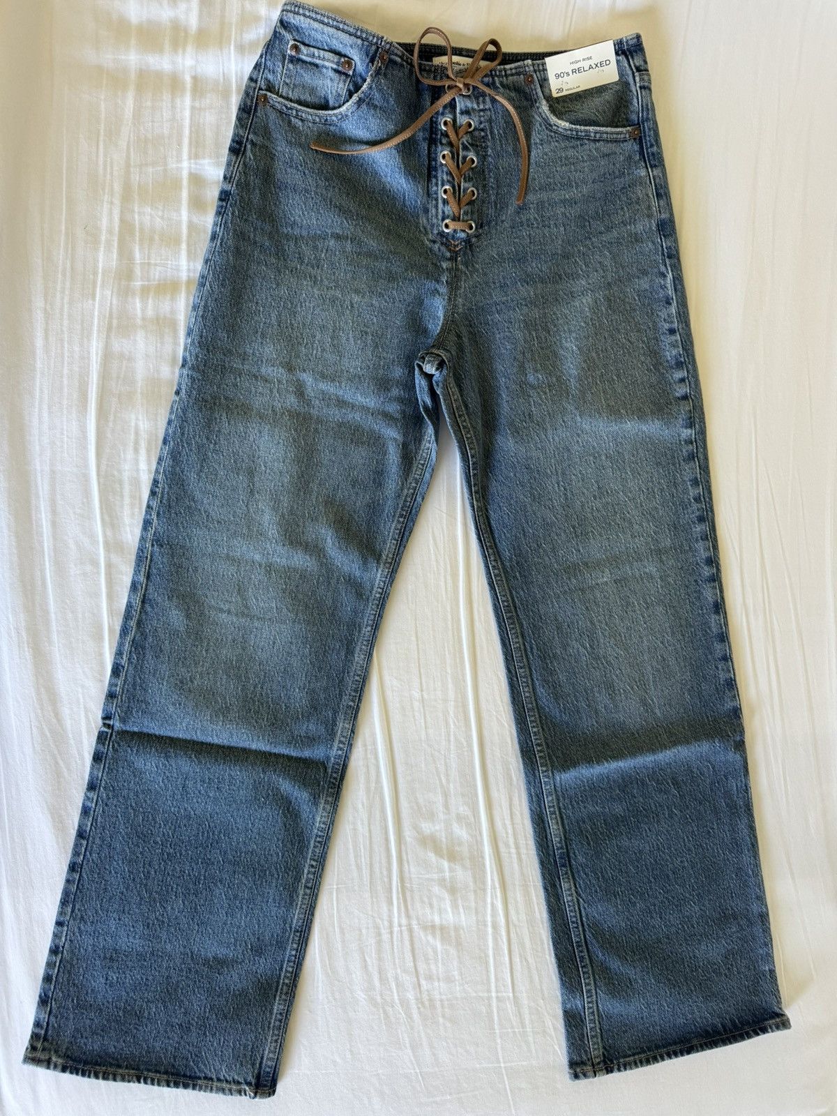 Abercrombie & Fitch High Rise 90’s Relaxed Regular Jeans Size 29" - 3 Thumbnail