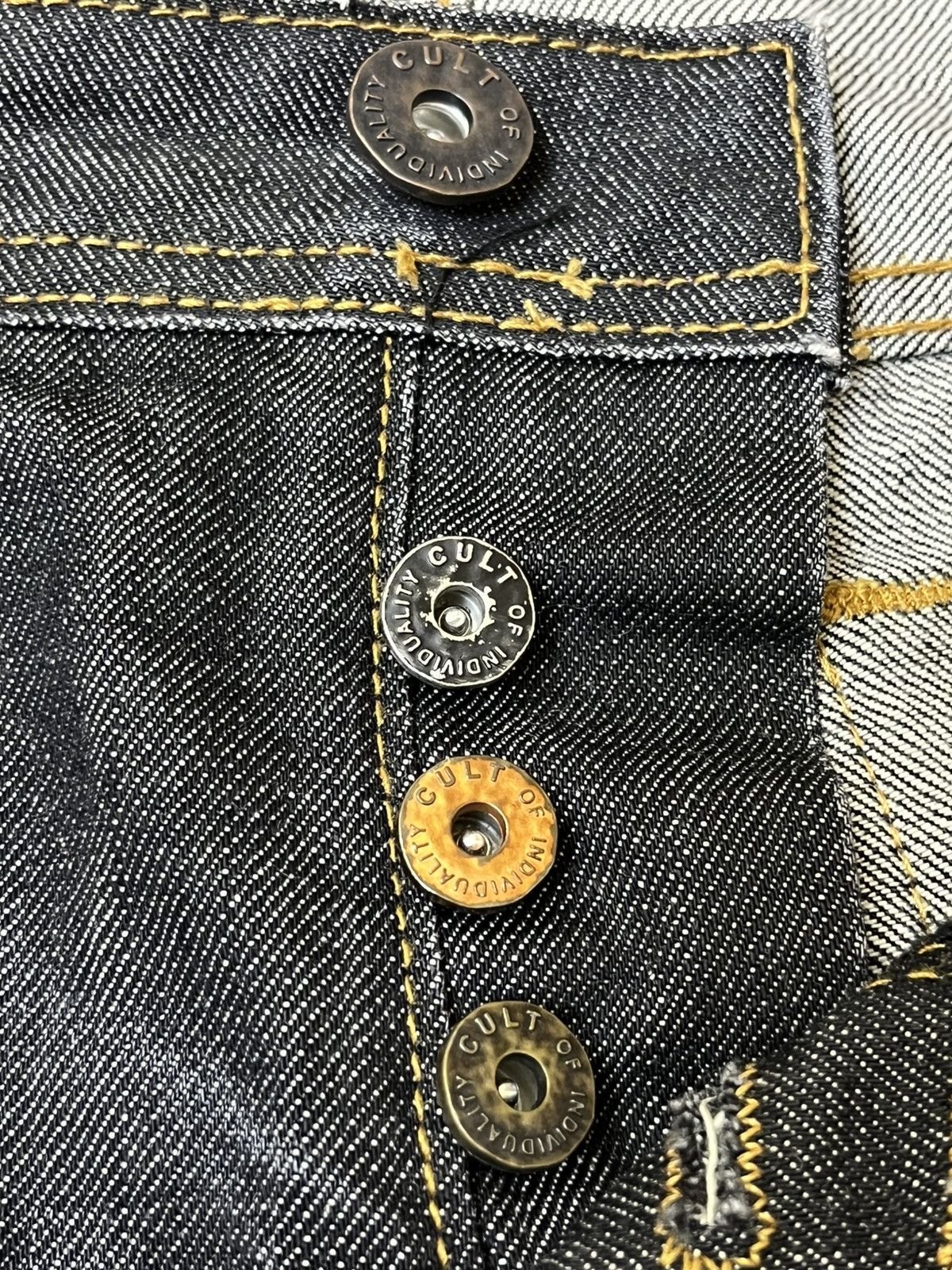 Cult Of Individuality ARCHIVE JAPANESE CULT OF INDIVIDUALITY SELVEDGE JEANS Size US 31 - 19 Thumbnail