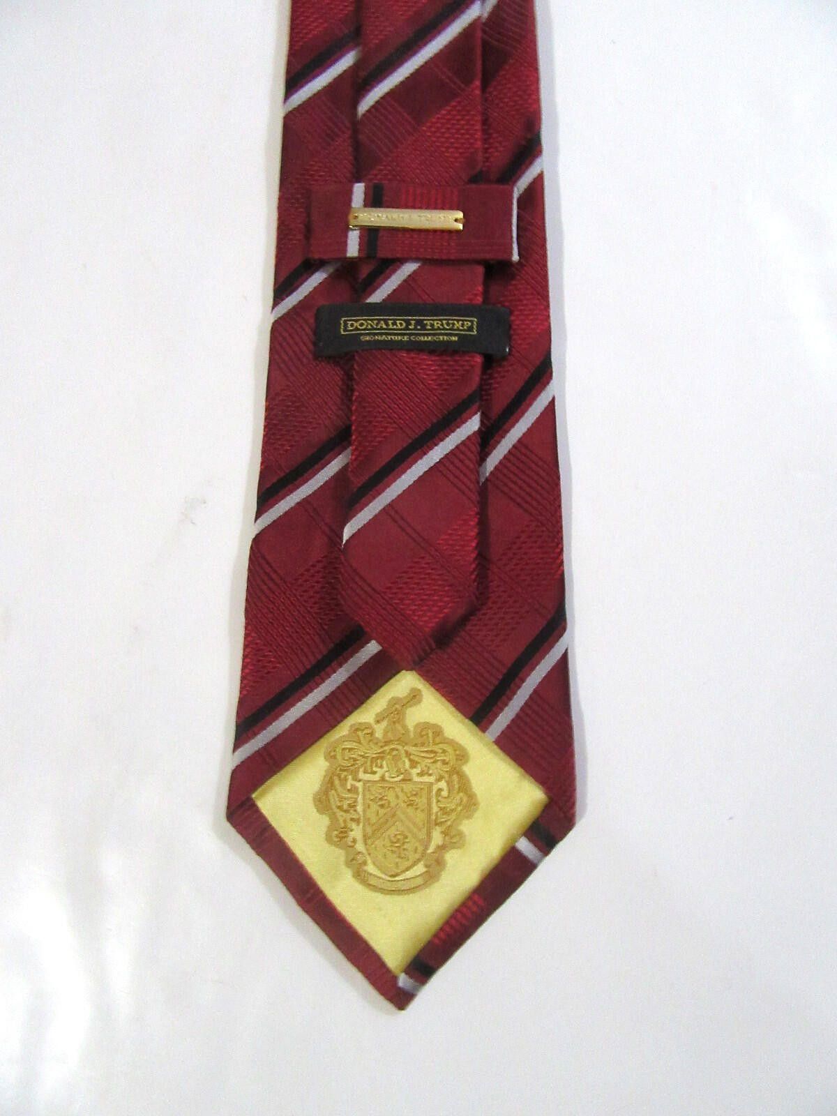 Other Donald J. Trump Signature Collection Necktie Red Striped Size ONE SIZE - 3 Thumbnail
