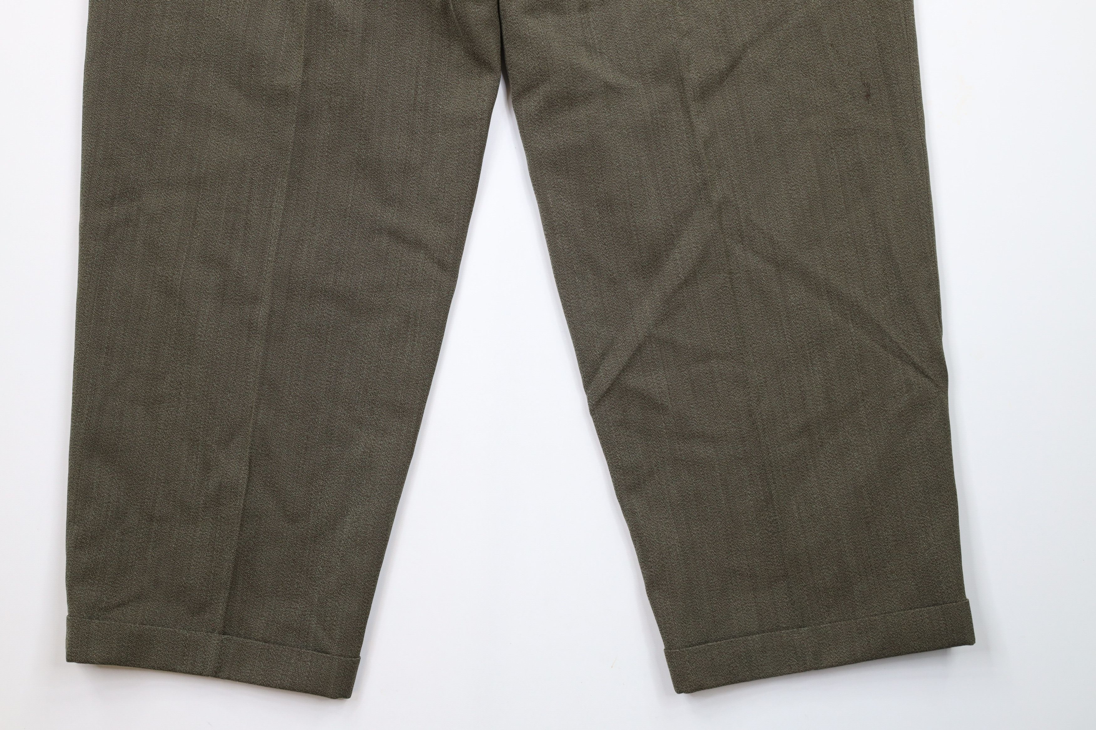 Banana Republic Vintage 90s Banana Republic Pleated Wide Leg Pants Green Size US 40 / EU 56 - 11 Thumbnail