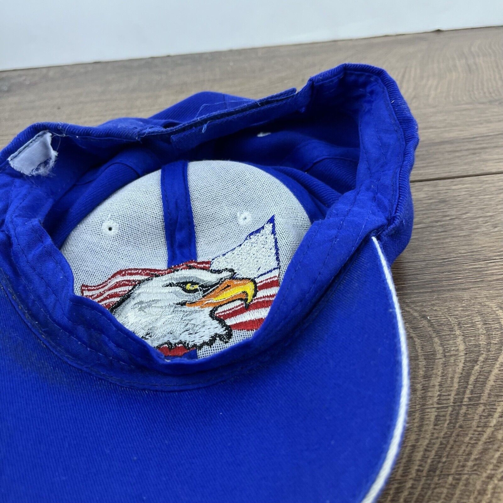 Other Bald Eagle Hat USA American Flag Hat Blue Adjustable Hat Blu Size ONE SIZE - 14 Thumbnail