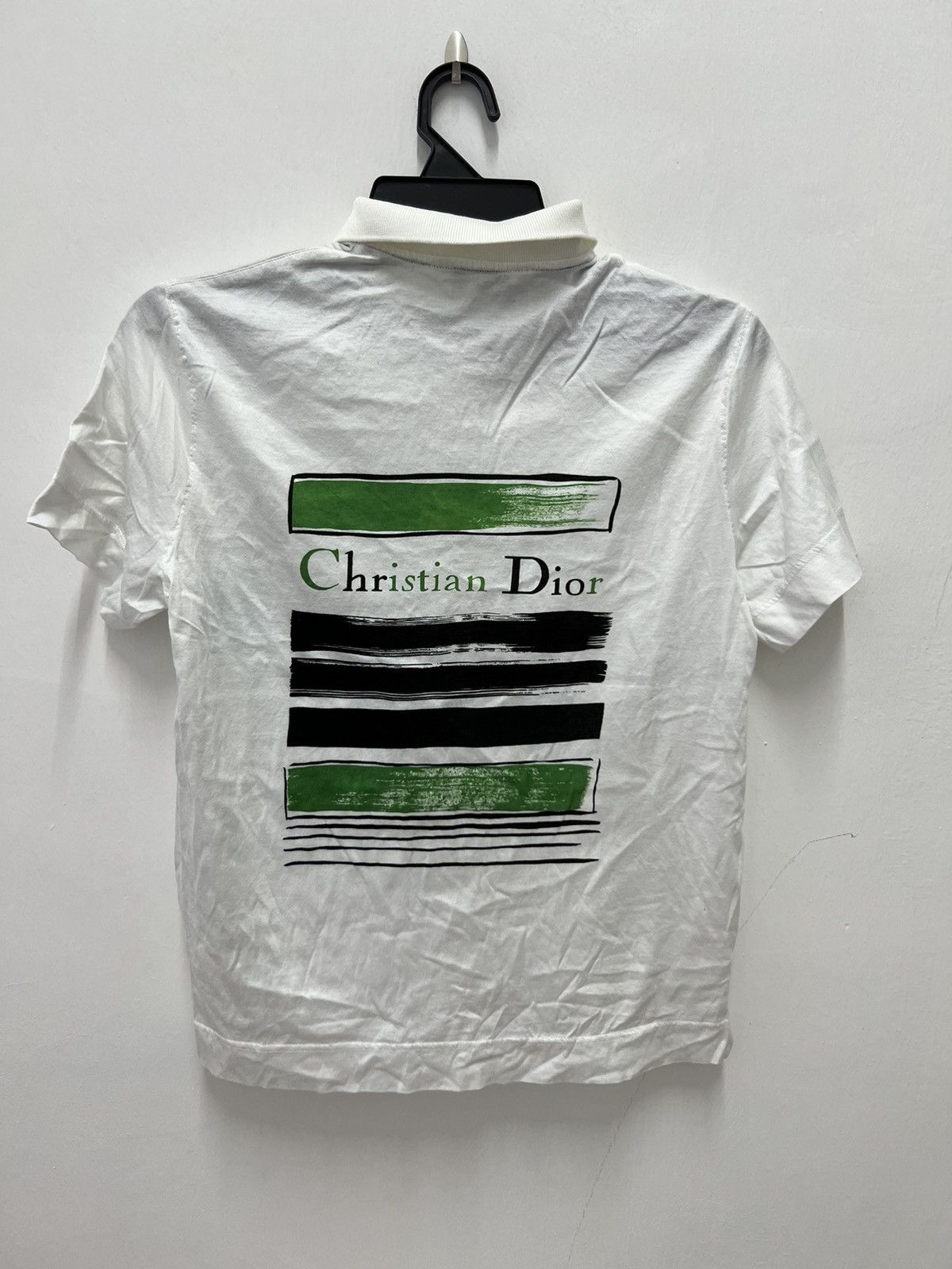 Dior Christian Dior Spell Out Polo Shirt Size US M / EU 48-50 / 2 - 1 Thumbnail
