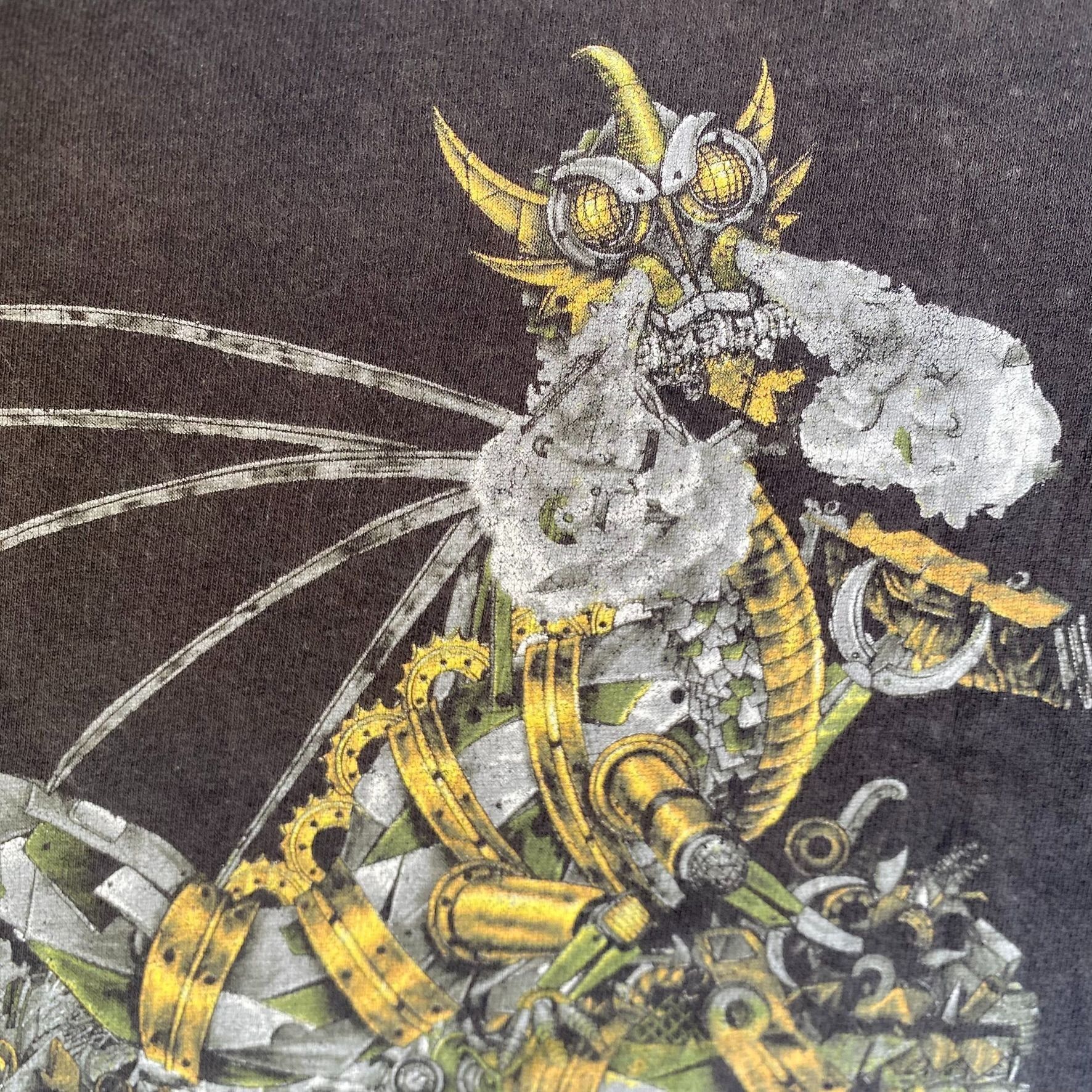 Japanese Brand Vintage Y2K Robot Dragon Shirt Grunge Punk Workwear Tee Size US XL / EU 56 / 4 - 4 Thumbnail