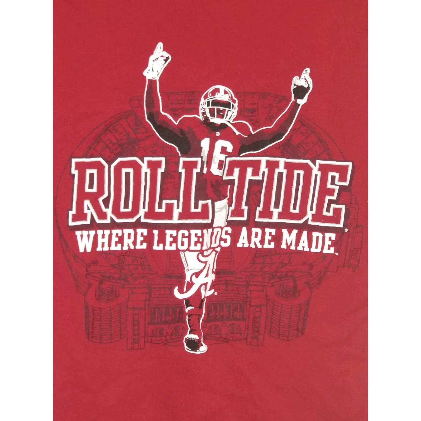 Champion Championship Champion Alabama Crimson Tide Red T Shirt Mens S Where Legends Are Made Logo Size US S / EU 44-46 / 1 - 2 Thumbnail