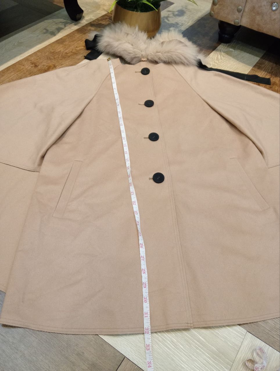 Lanvin LANVIN EN BLEU CASHMERE FLEECE CAPE PONCHO COAT Size XS / US 0-2 / IT 36-38 - 16 Thumbnail