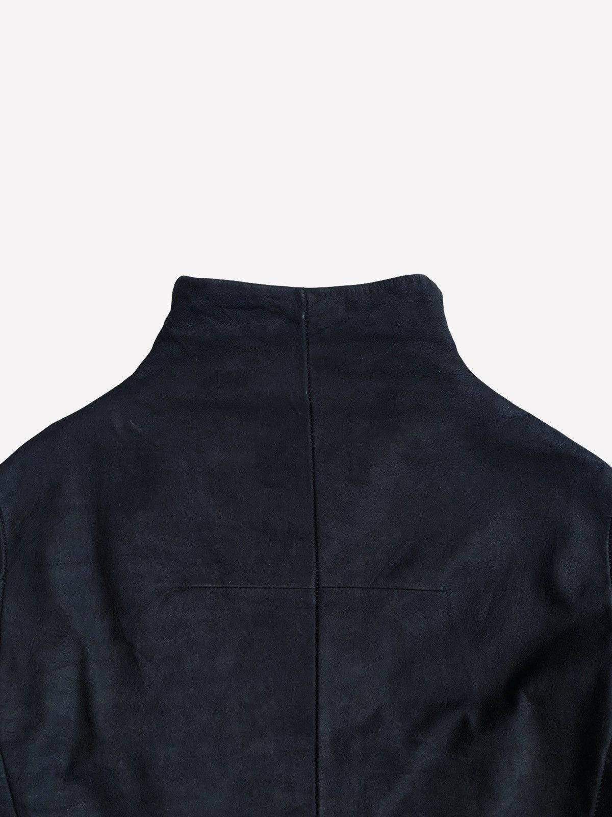 Gene Par Yukio Mishiba 2000s Yukio Mishiba - Asymetrical Suede Leather Jacket Size US M / EU 48-50 / 2 - 13 Thumbnail