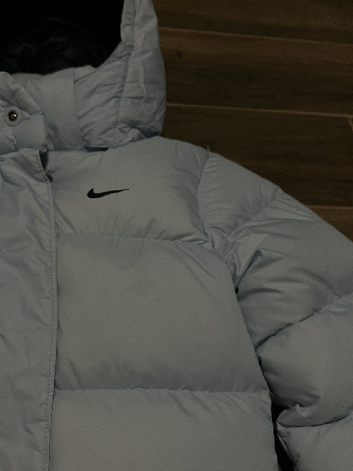 Nike × Vintage VINTAGE NIKE GORPCORE 00s BABY BLUE DOWN PUFFER JACKET Size XS / US 0-2 / IT 36-38 - 3 Thumbnail