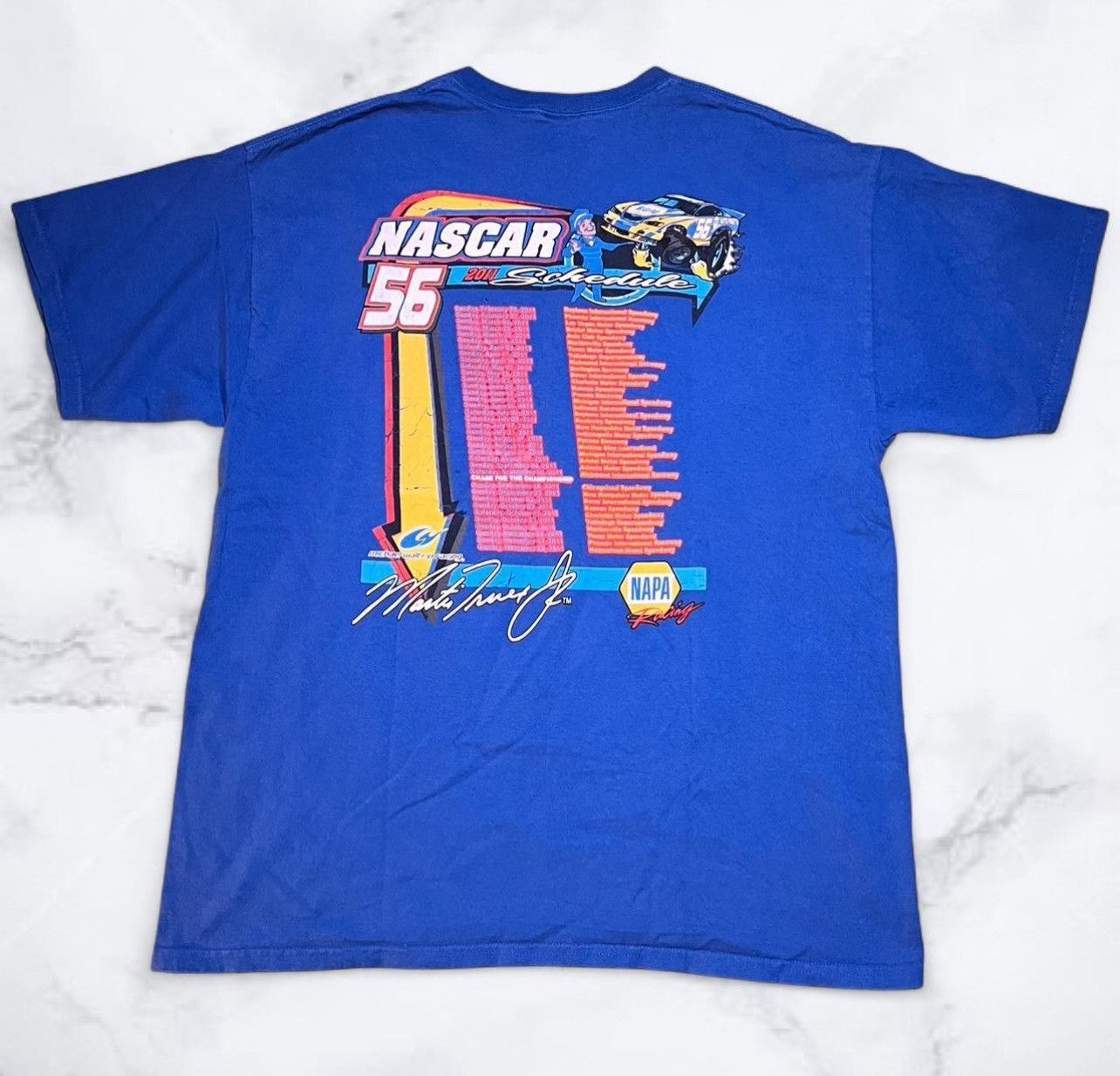NASCAR Blue vintage Nascar racing tee Size US XL / EU 56 / 4 - 4 Thumbnail