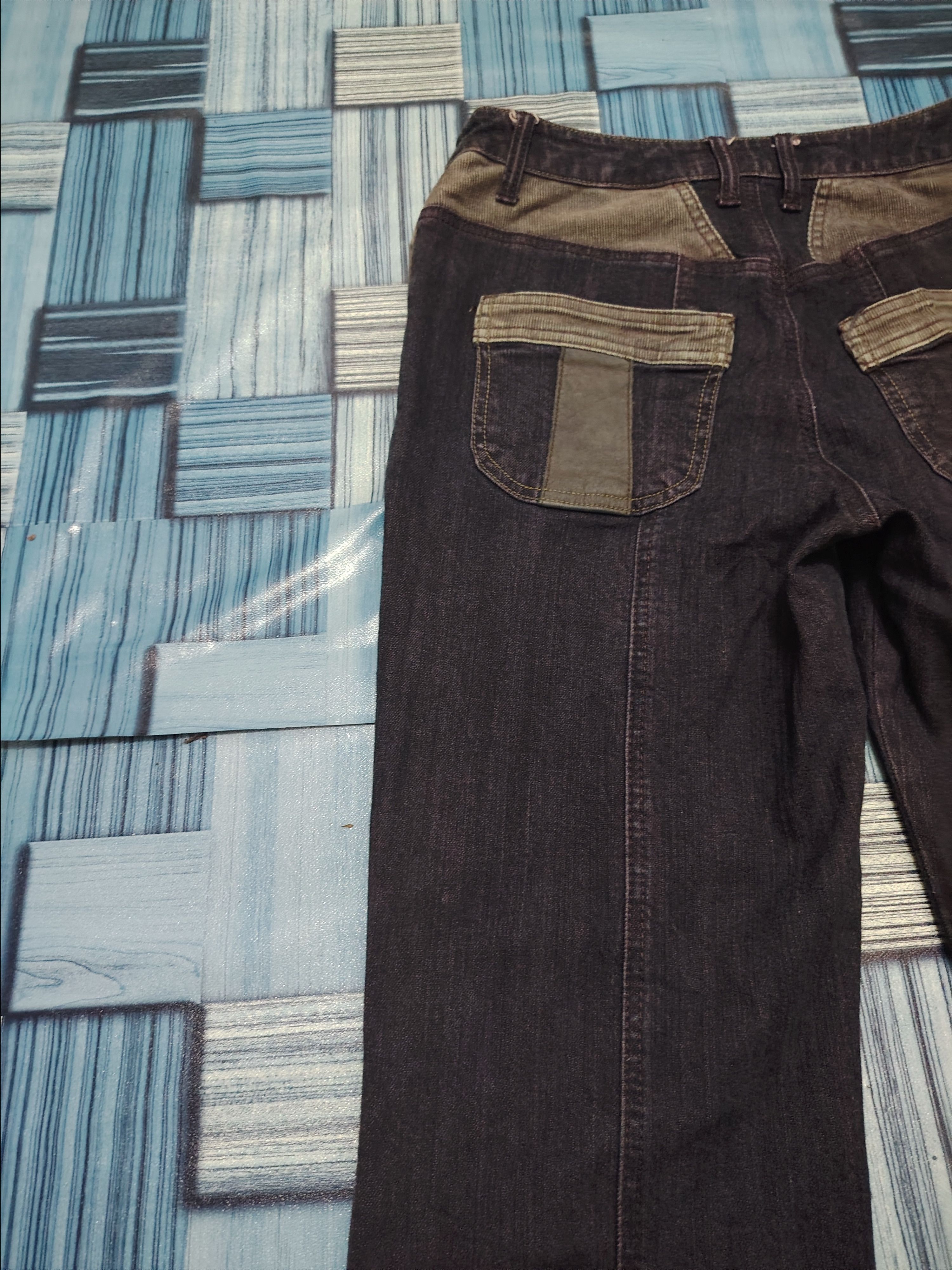 If Six Was Nine Rare Comme ca Comme ci side leather line flared pants Size US 28 / EU 44 - 21 Thumbnail