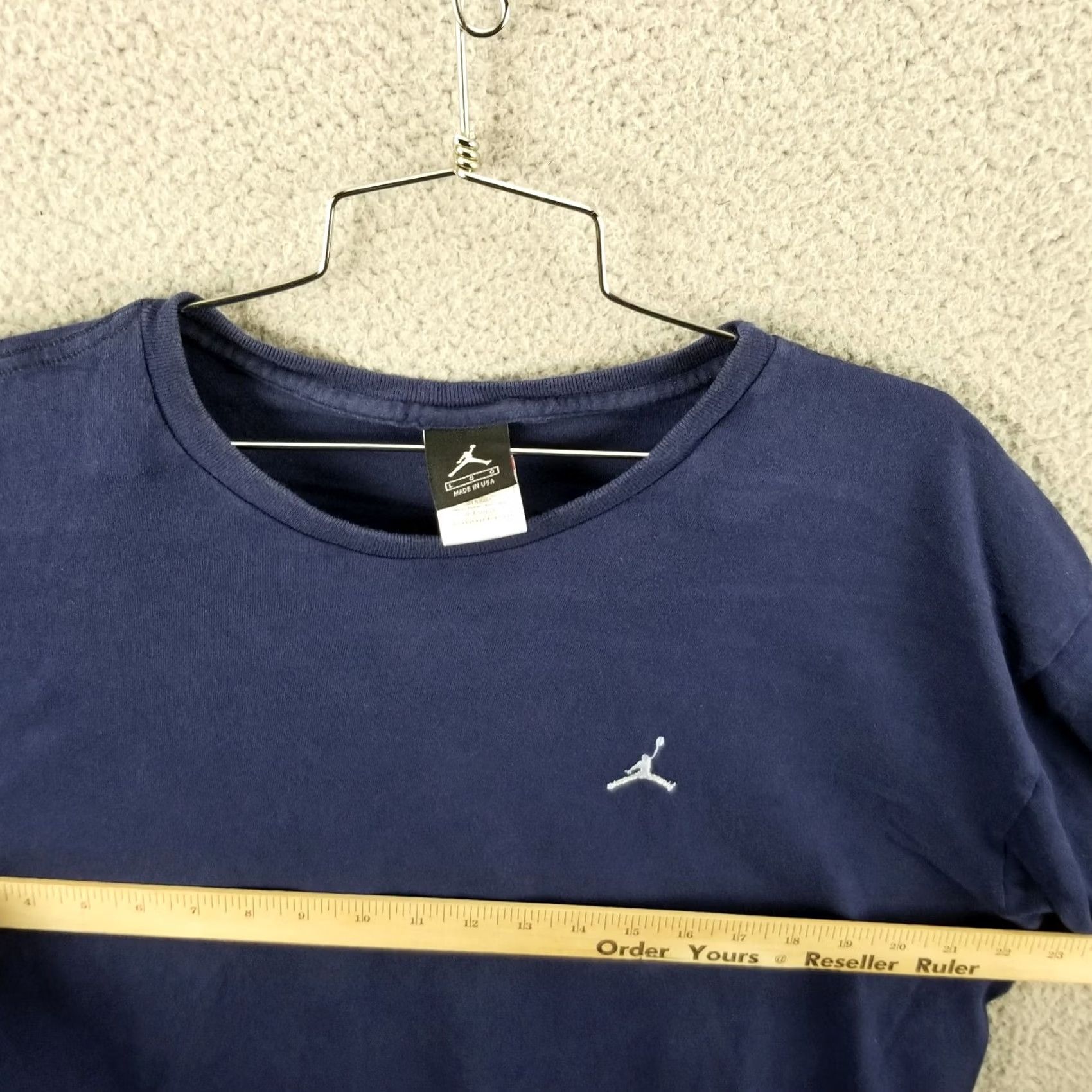 Nike Nike Air Jordan Embroidered Chest Jumpan Essential Tee L Adult Large Blue Mens 90s Sports Jordan Vintage Size US L / EU 52-54 / 3 - 7 Thumbnail