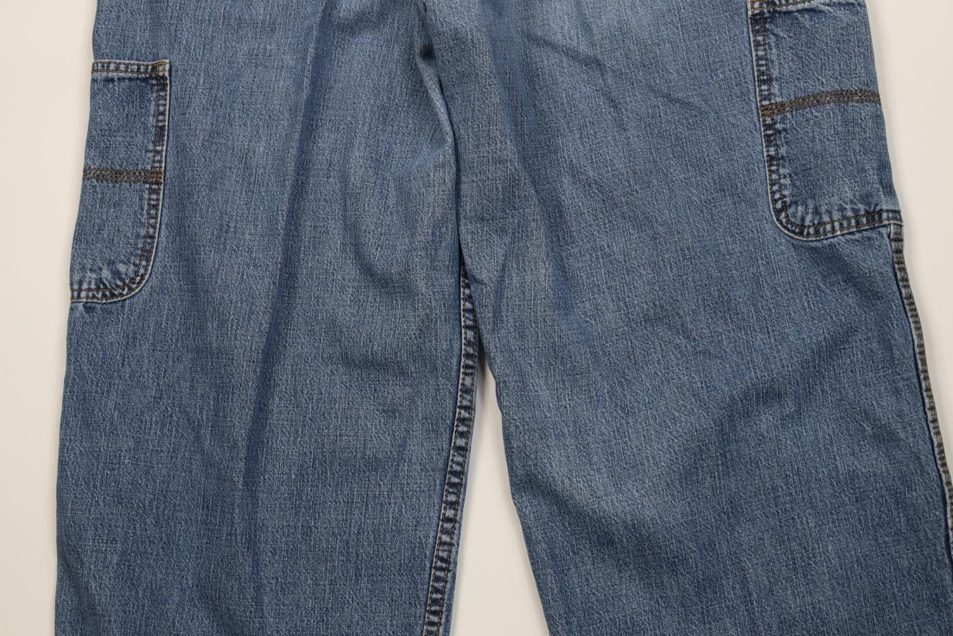 Tommy Hilfiger Vintage 90s Y2K Tommy Hilfiger Wide Leg Cargo Denim Jeans Size 34" / US 12 / IT 48 - 13 Thumbnail