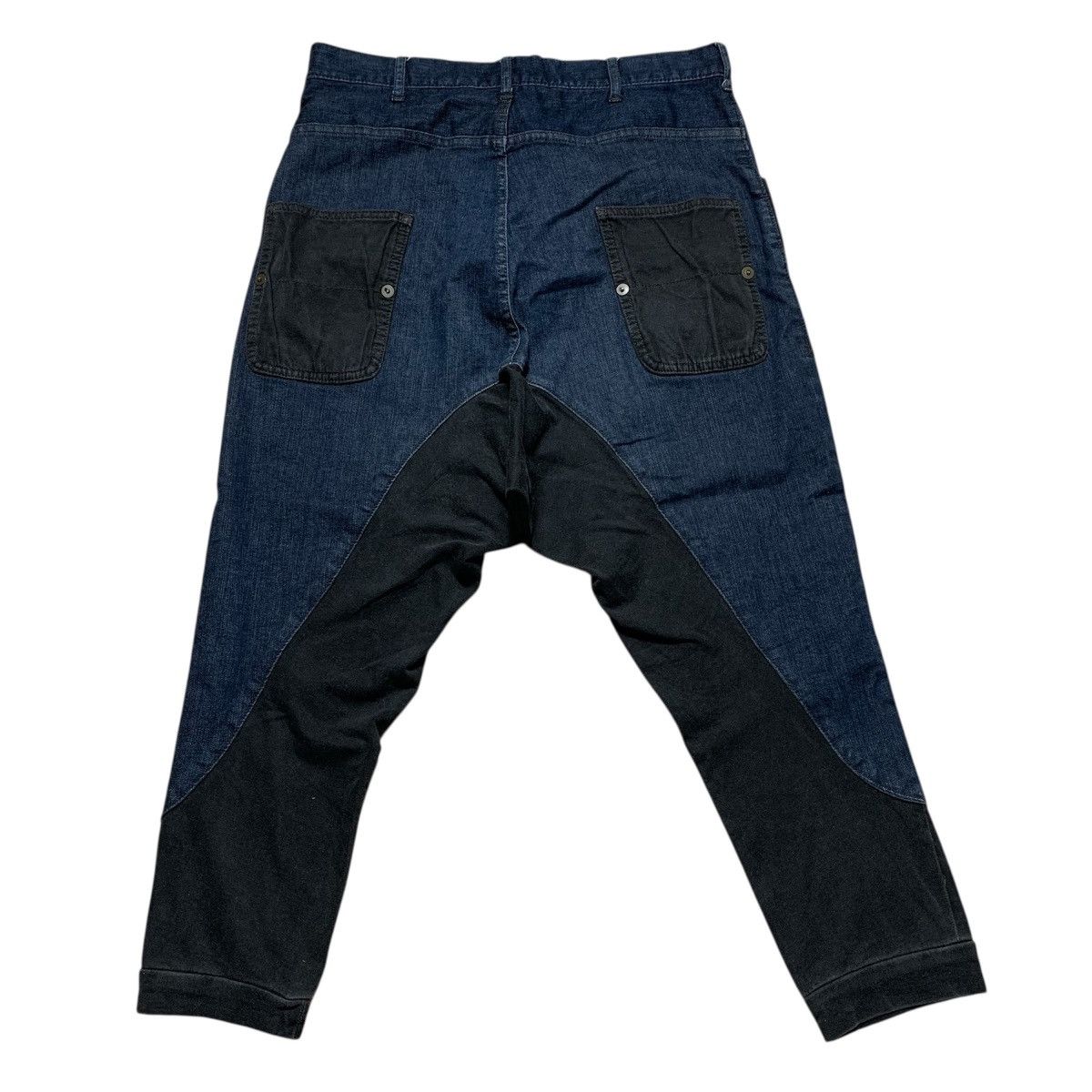 Issey Miyake 2000s Frapbois Sasaki Mieko Issey Miyake Drop Crocth Jeans Size US 30 / EU 46 - 6 Thumbnail
