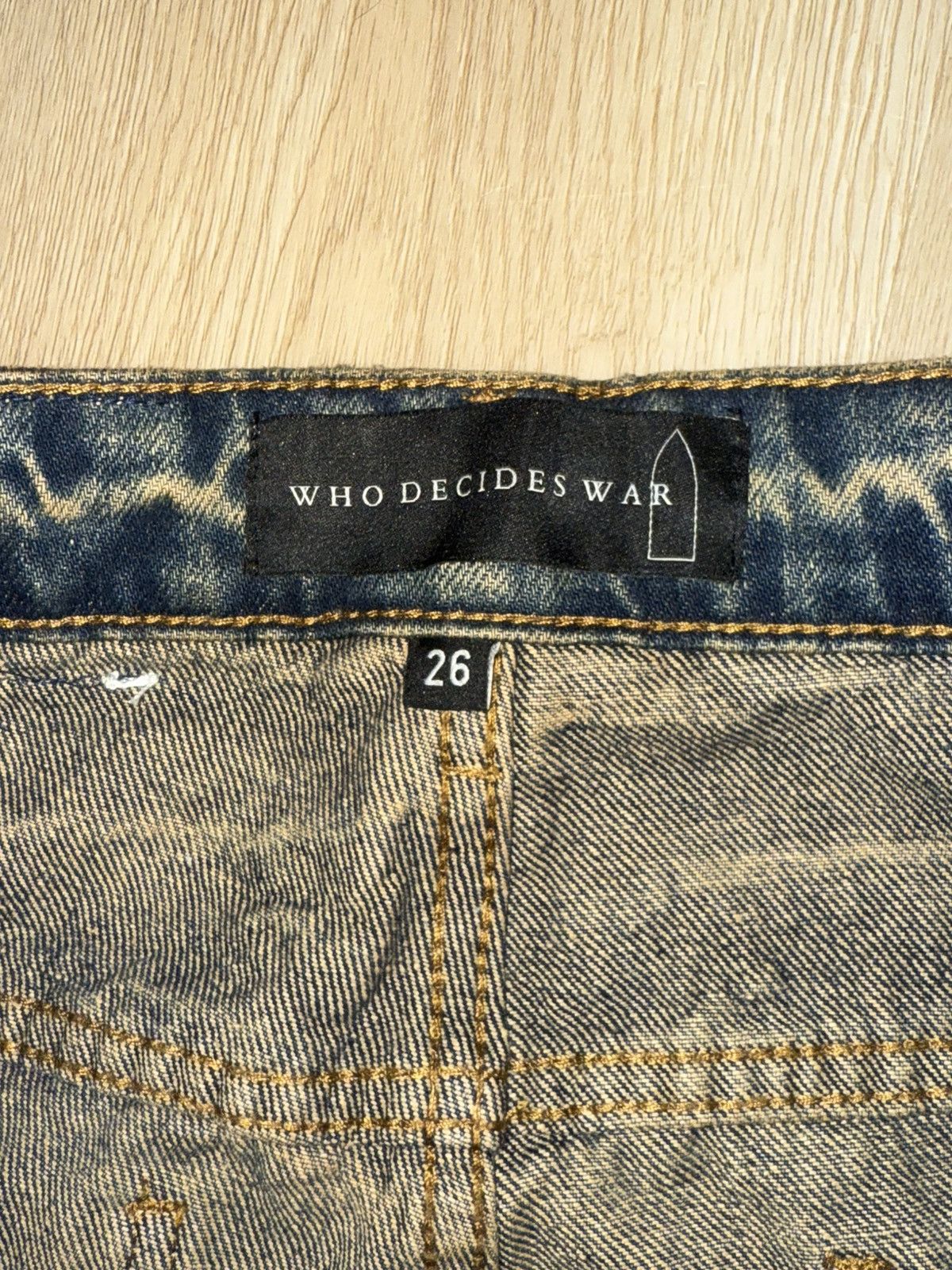 Who Decides War WDW Unfurled Denim Pants Size US 28 / EU 44 - 6 Thumbnail