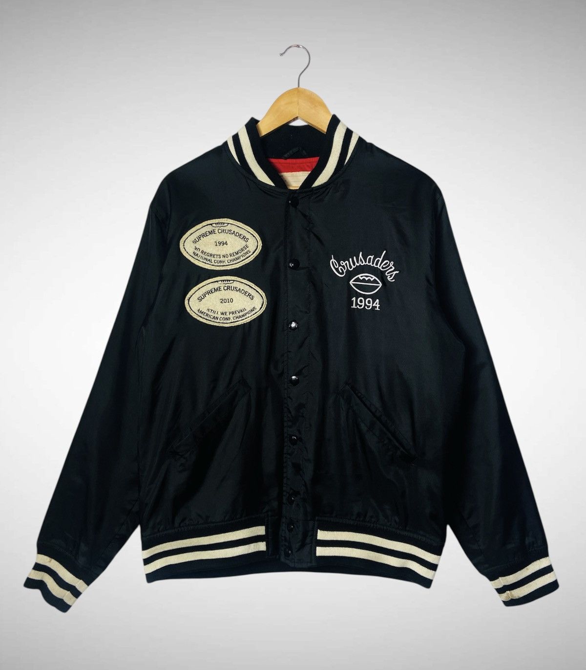 Supreme Supreme Crusaders Varsity Nylon Jacket Size US M / EU 48-50 / 2 - 1 Thumbnail
