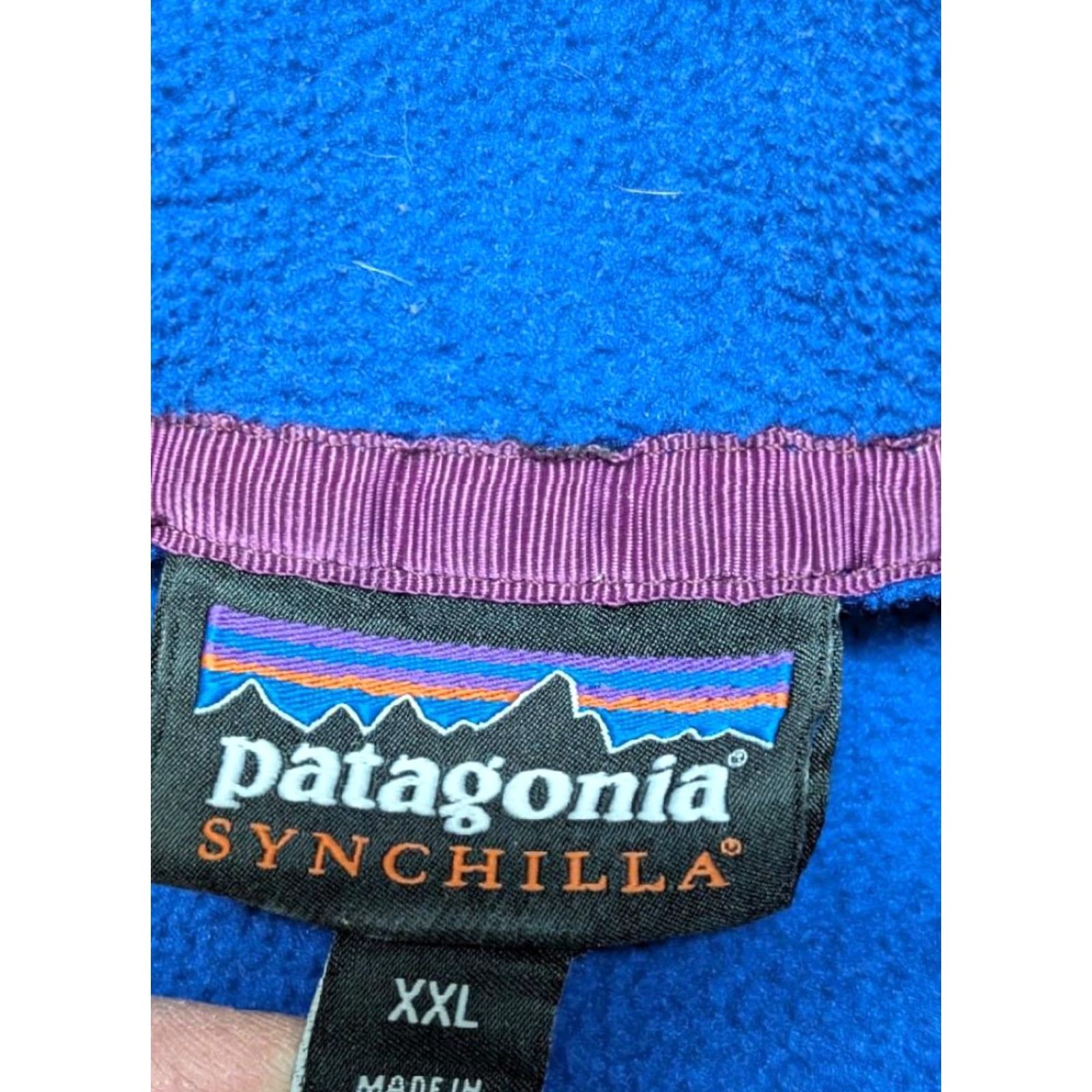 Patagonia VINTAGE Patagonia fleece SNAP-T two tone 2XL blue yellow pullover jacket mens Size US XXL / EU 58 / 5 - 4 Thumbnail