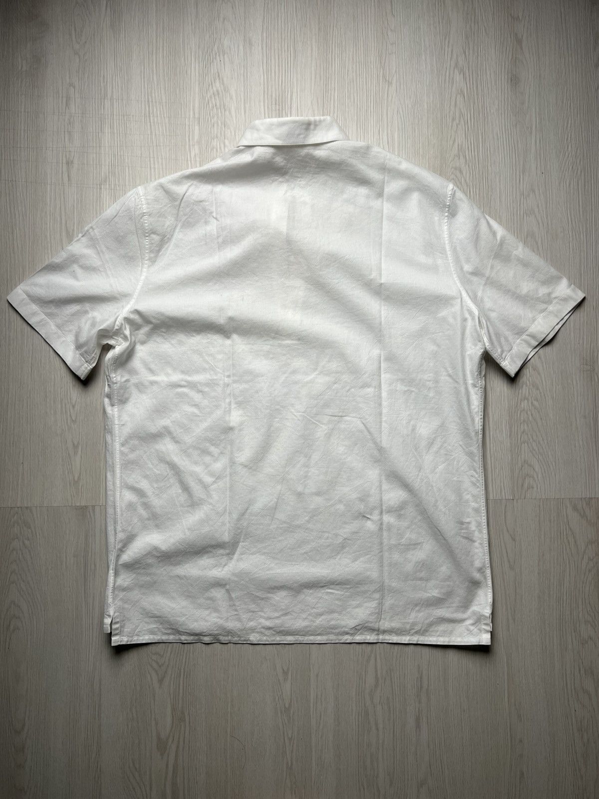 Hermes Hermes white cotton vareuse shirt Inspired from runway SS99 Size US L / EU 52-54 / 3 - 5 Thumbnail