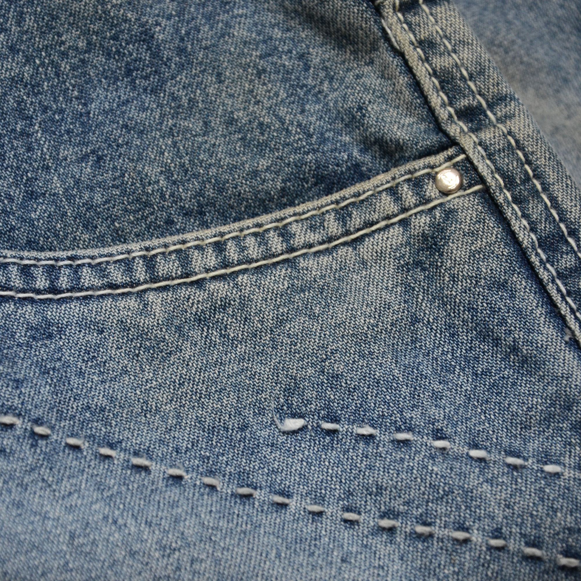 Phat Farm [Color Defects] PF Jorts Denim Shorts 90s Hiphop Streetwear Size US 30 / EU 46 - 8 Thumbnail