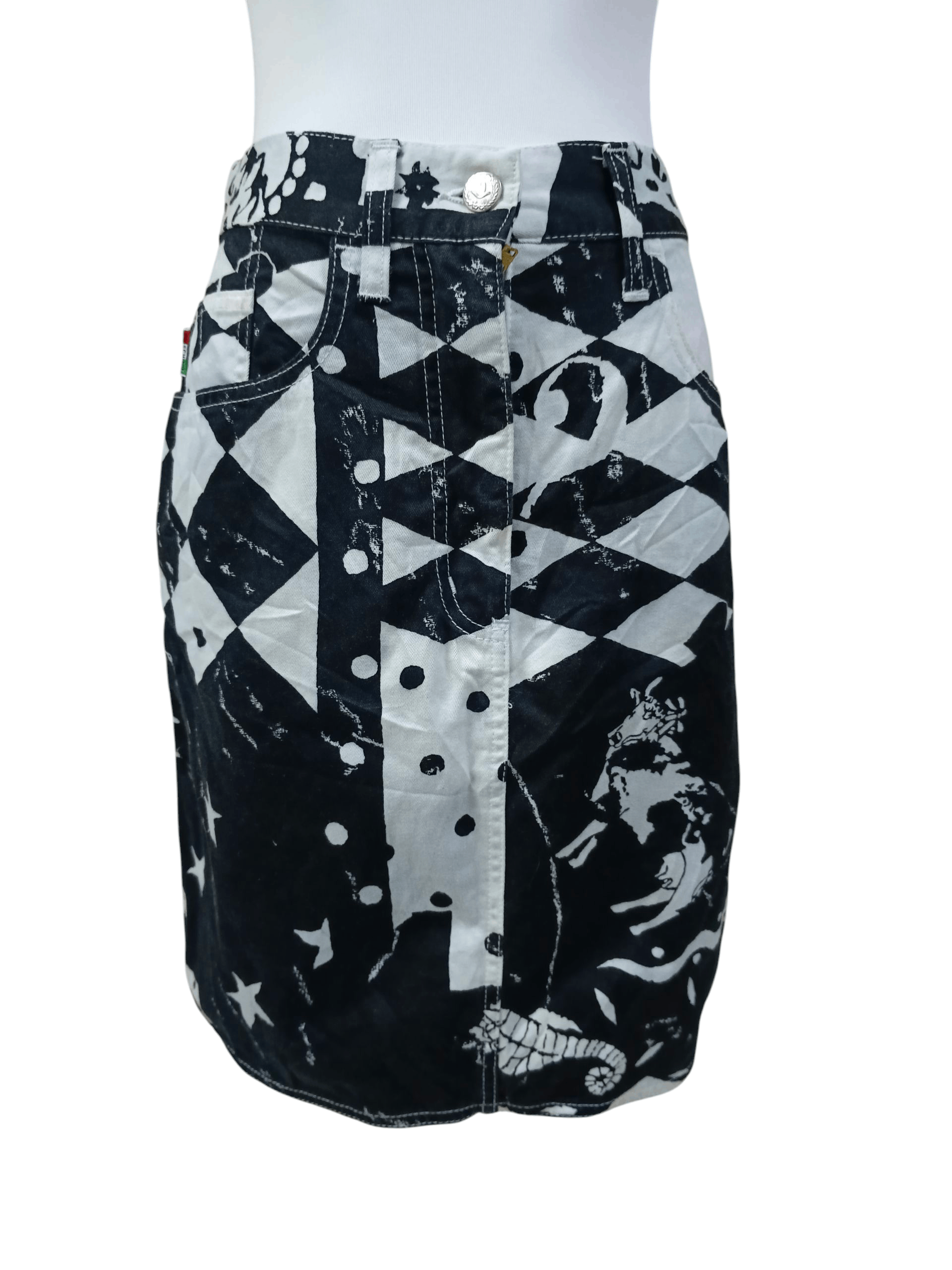 Moschino MOSCHINO FULLPRINT MINI SKIRT Size 27" / US 4 / IT 40 - 1 Thumbnail