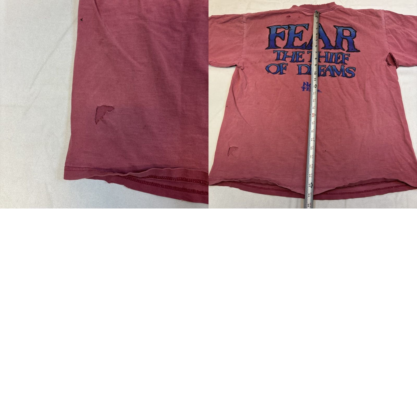 No Fear VINTAGE No Fear T-Shirt 90s X-Large Red Short Sleeve Men's Dream Thief Of Dreams Single Stitch 1990s Fear The Thief Of Dreams (No Fear) Size US XL / EU 56 / 4 - 9 Thumbnail