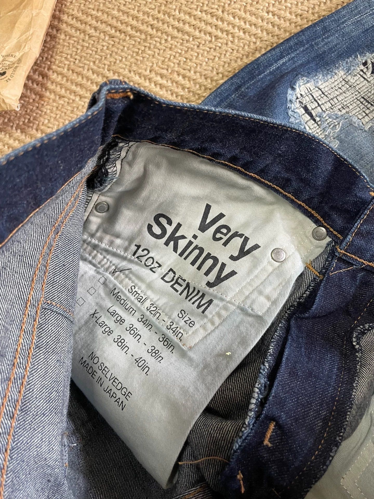 Wtaps Blue Distressed Denim Jeans Size 30 Size US 30 / EU 46 - 6 Thumbnail