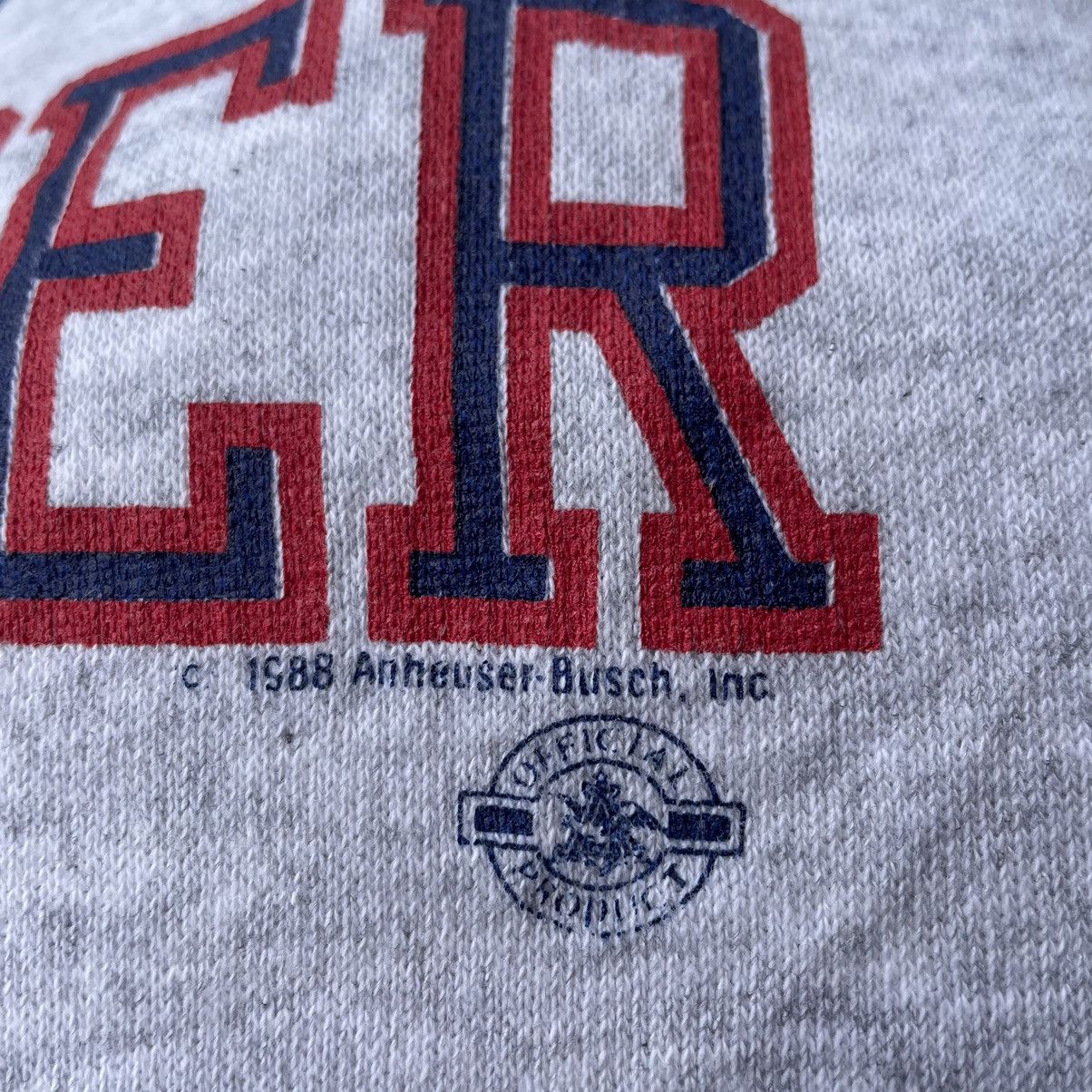 Budweiser × Vintage 🔥Vintage 1988 Property Of Budweiser Big Logo Sweatshirts Size US M / EU 48-50 / 2 - 5 Thumbnail