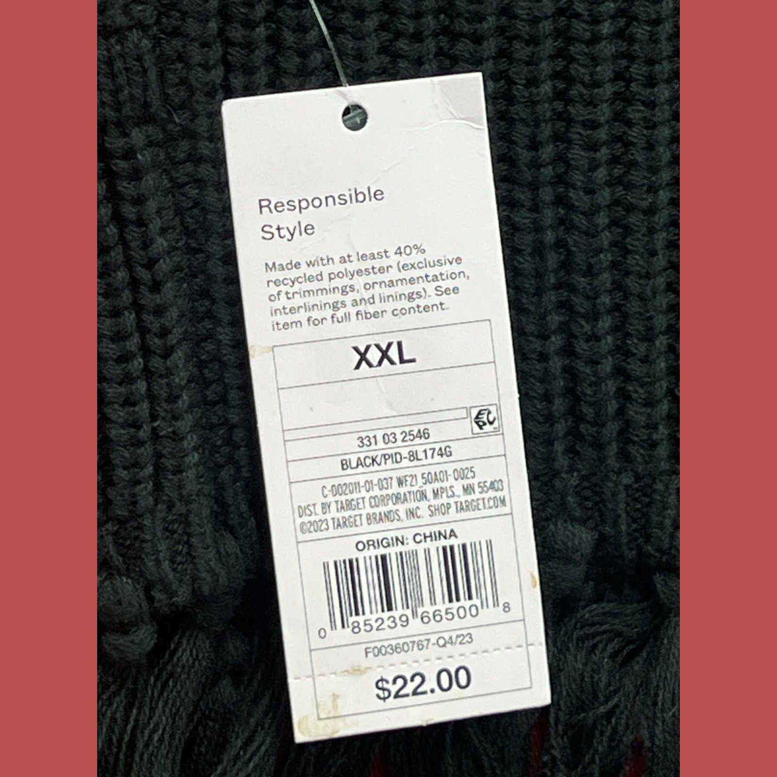 Other Wild Fable - Women's Knitted Tank Top Camisole - Black - XXL Size XXL / US 16-18 / IT 52-54 - 9 Thumbnail