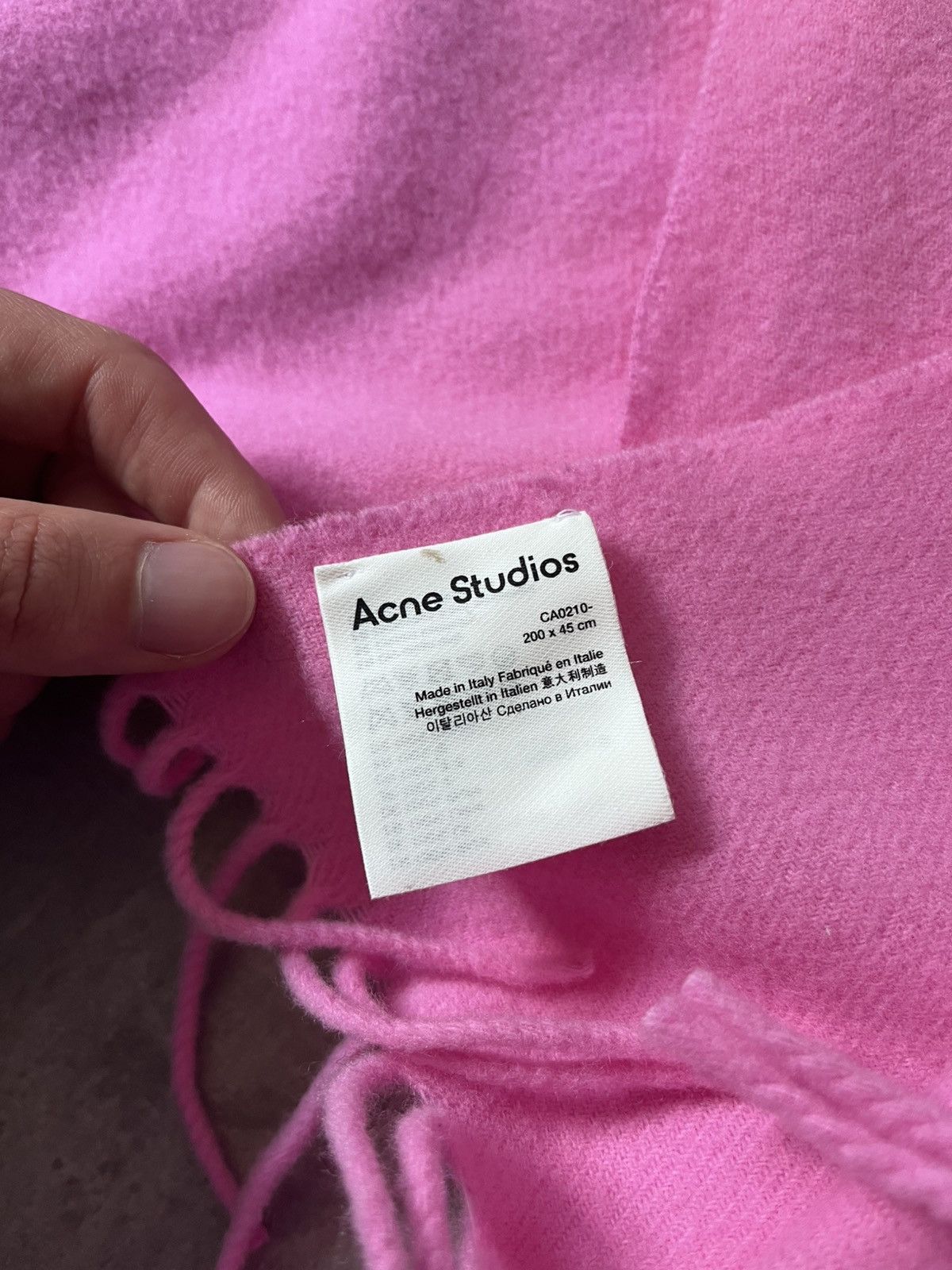 Acne Studios Acne Studios wool pink scarf new Size ONE SIZE - 6 Thumbnail