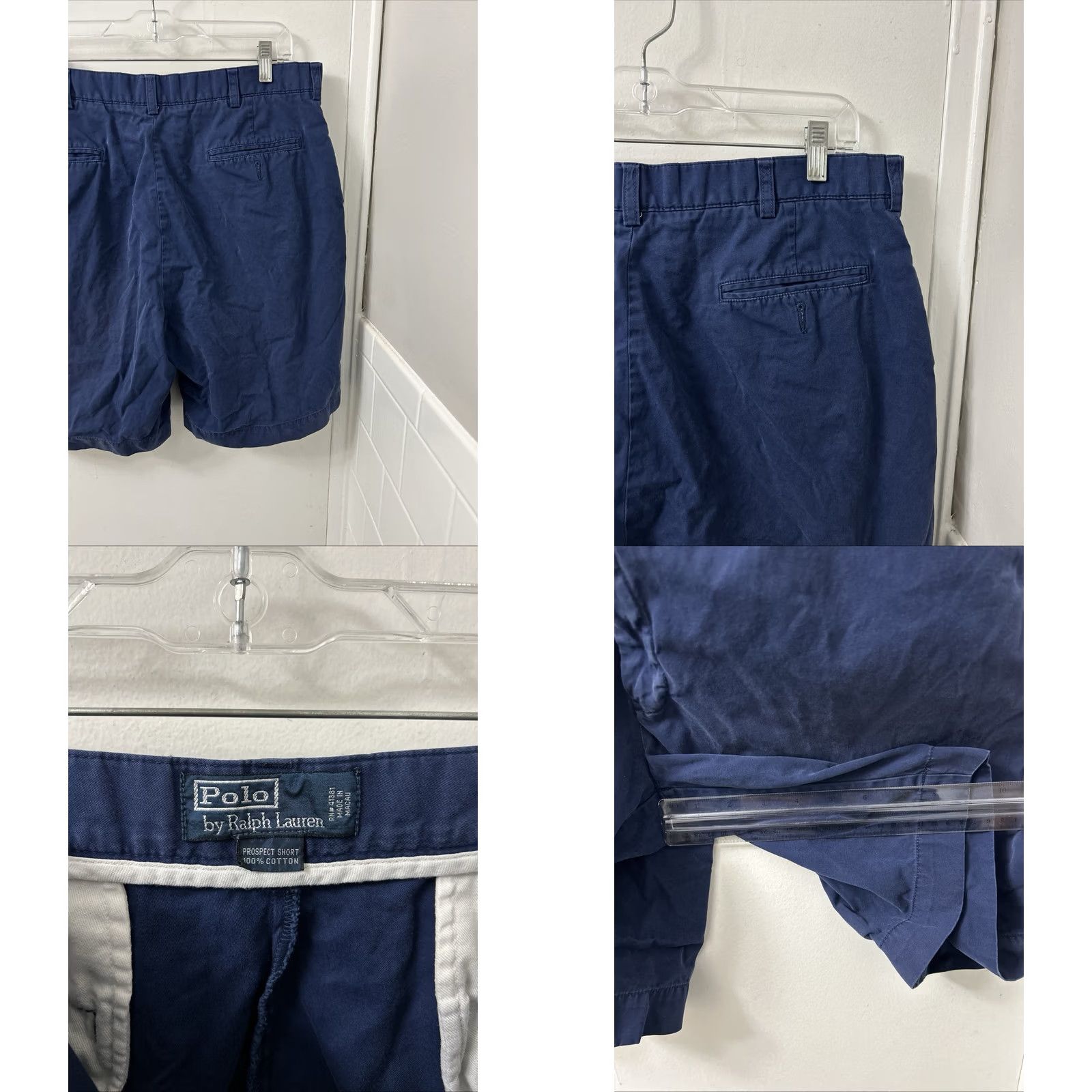 Polo Ralph Lauren Polo Ralph Lauren Prospect Shorts Chino Flat Front Navy 36 Regular Mens Cotton Video? Size US M / EU 48-50 / 2 - 8 Thumbnail