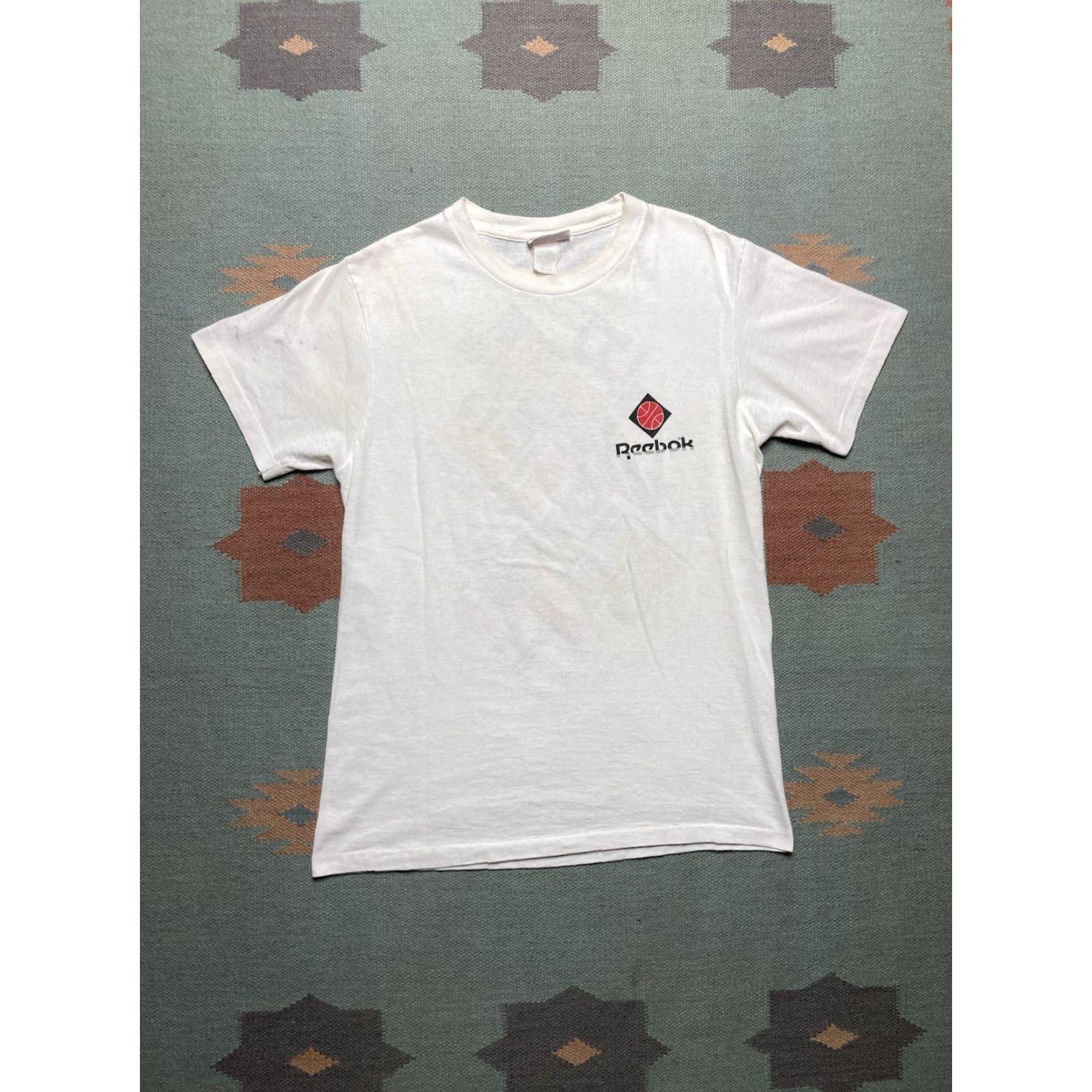 Reebok VINTAGE Reebok 90s t shirt basketball single stitch Shirt Adult M White Mens 90s Size US M / EU 48-50 / 2 - 5 Thumbnail