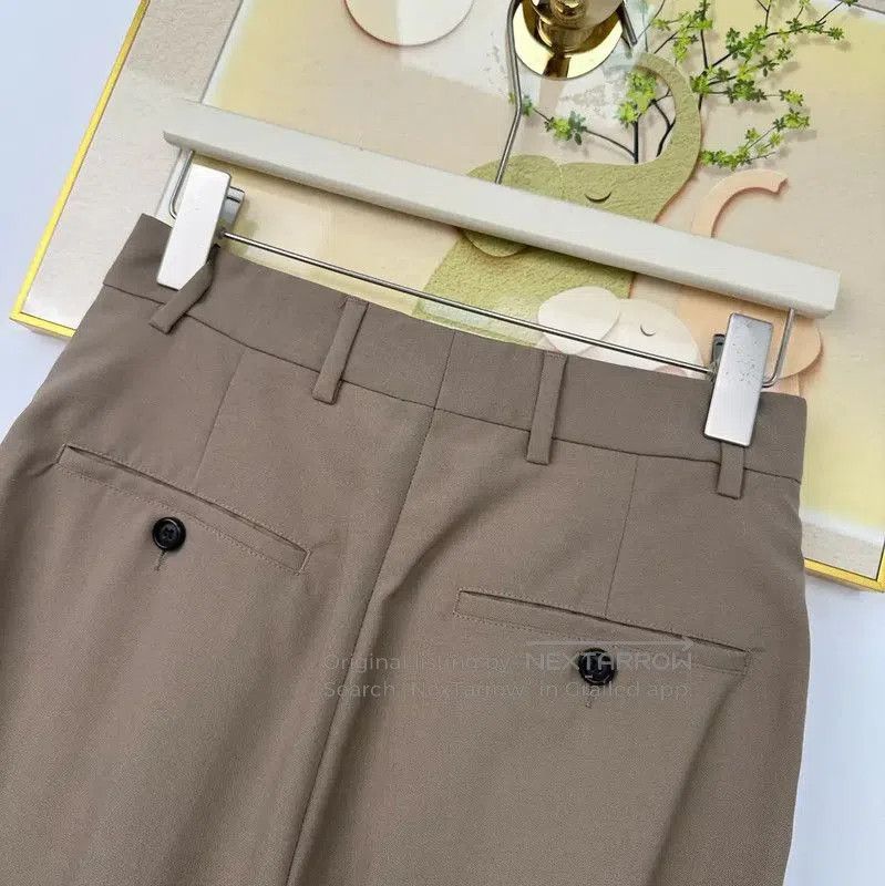 AMI AMI S Size Brown Wool Women’s Casual Trousers . Size 23" - 6 Thumbnail