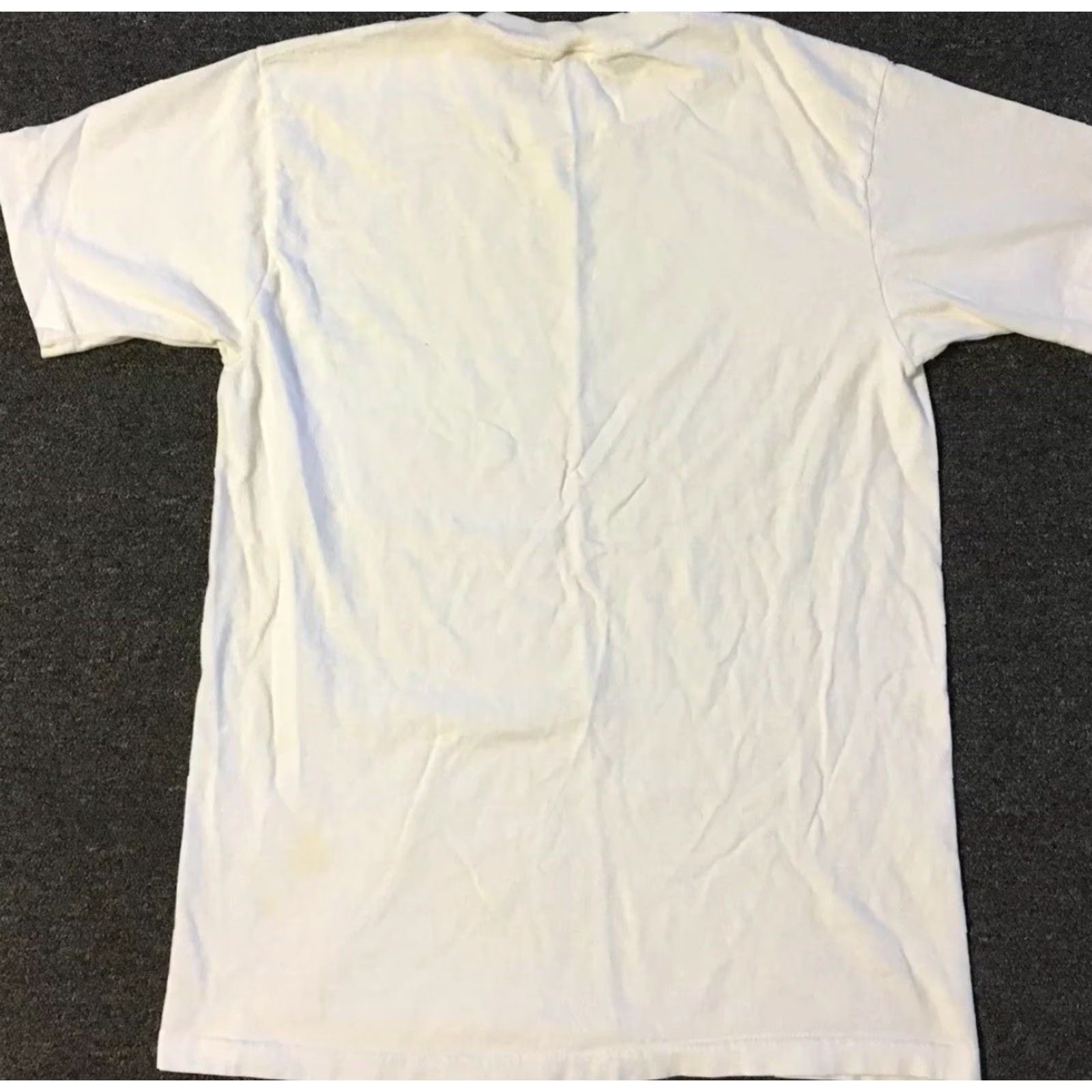 Stafford VINTAGE Stafford Shirt S White 90s Grunge Distressed 100% Cotton Single Stitch USA Mens Girls Womens? Size US S / EU 44-46 / 1 - 7 Thumbnail