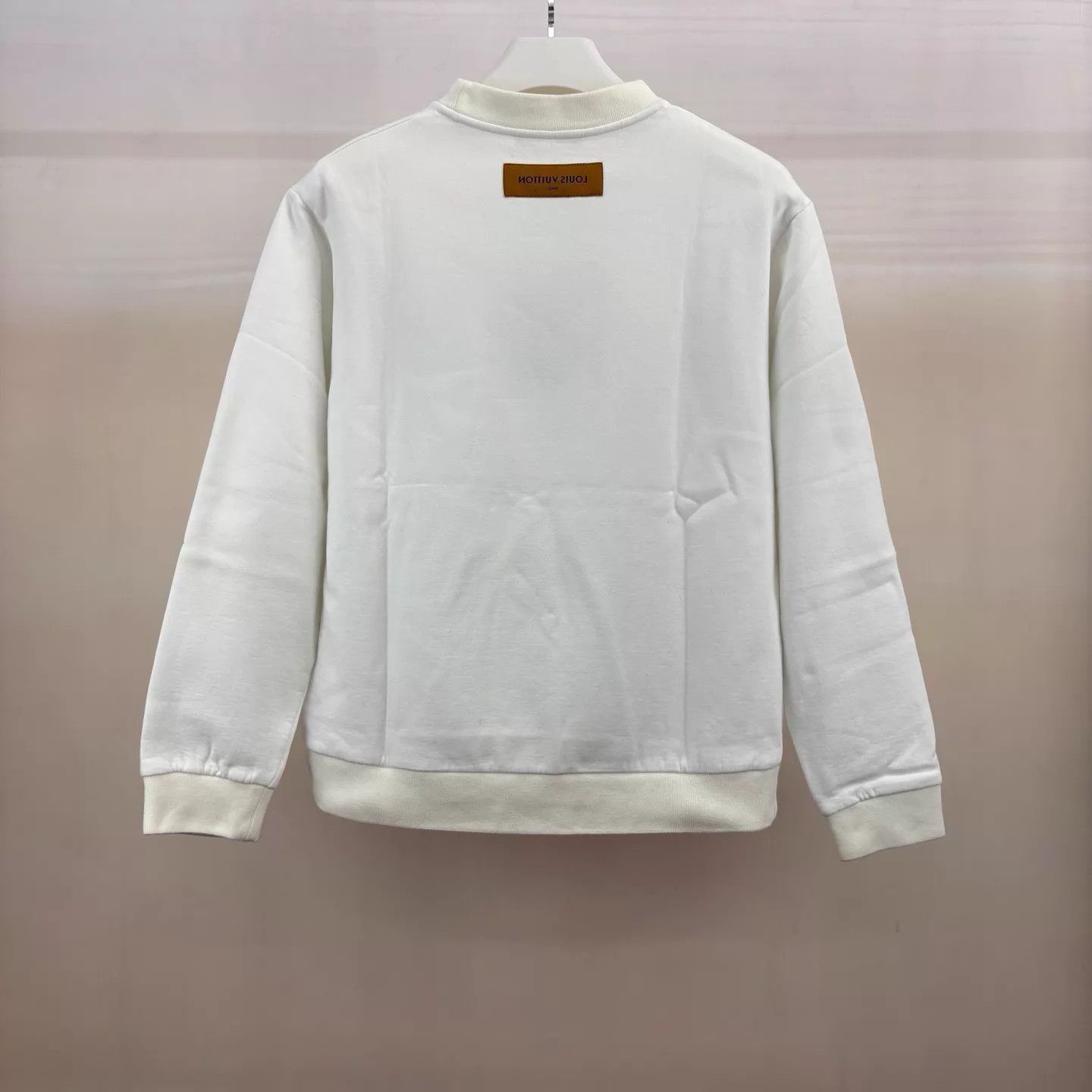Louis Vuitton LV White Floral Embroidered Colorblock Sweatshirt M Size US M / EU 48-50 / 2 - 2 Thumbnail