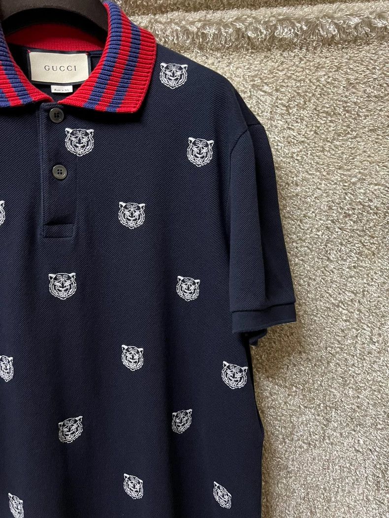 Gucci Gucci Men's short-sleeved T-shirt polo shirt 2503-Nextarrow Size US XL / EU 56 / 4 - 2 Thumbnail