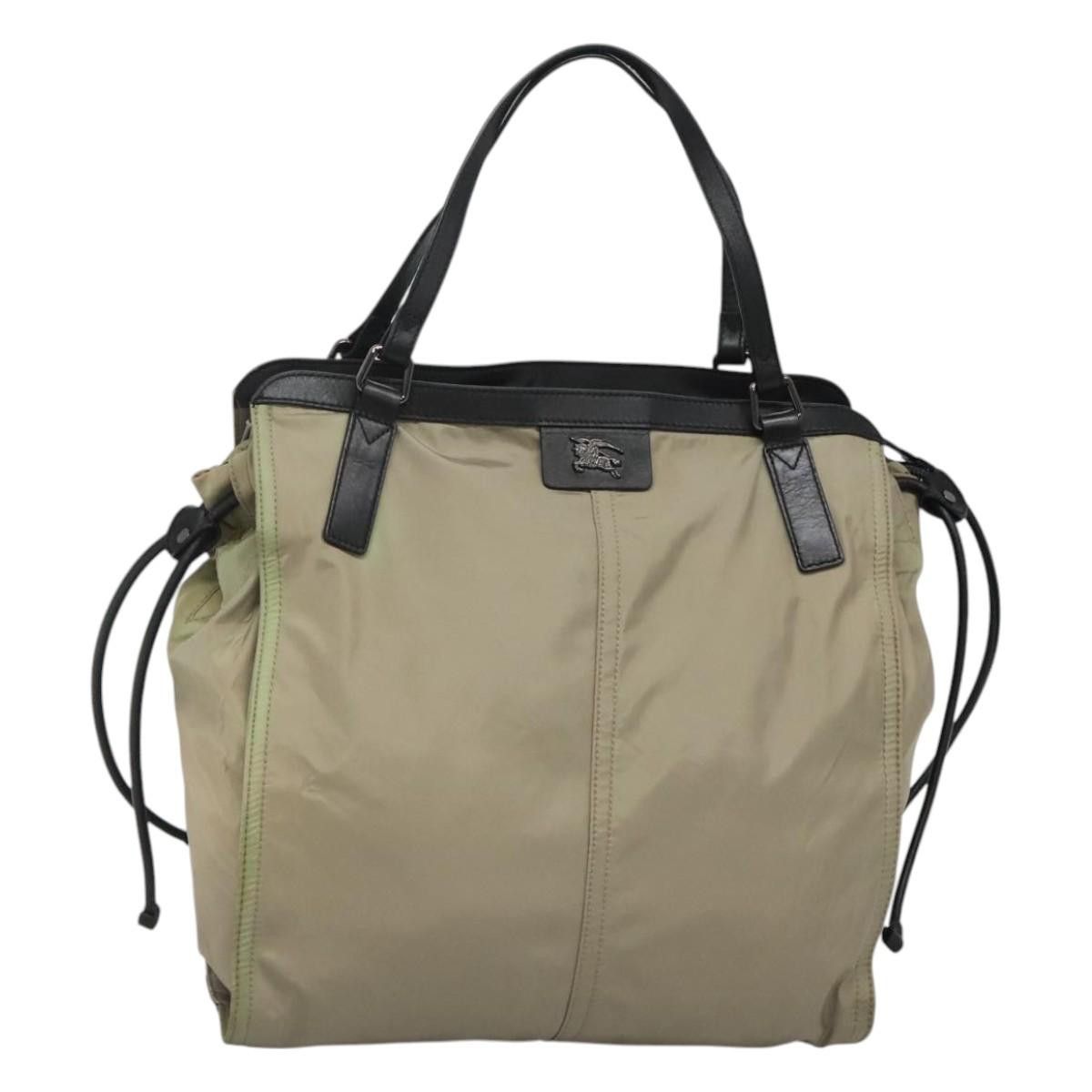 Burberry Tote Bag Nylon Khaki Auth Ba898 in Brown, Women's