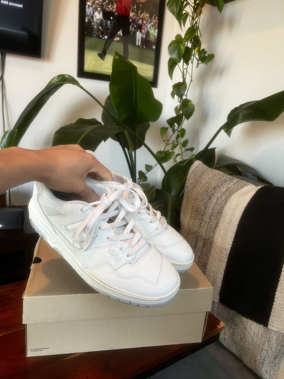 New Balance White on white New Balance 550 Size US 11 / EU 44 - 2 Thumbnail