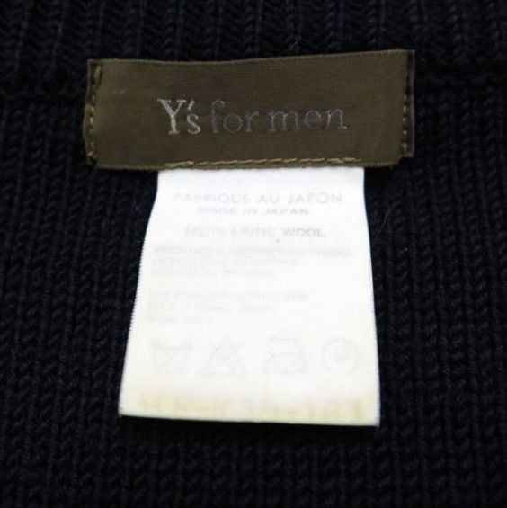 Yohji Yamamoto Y's for men Logo Embroidered Reversible Wool Knit Sweater Size US L / EU 52-54 / 3 - 9 Thumbnail