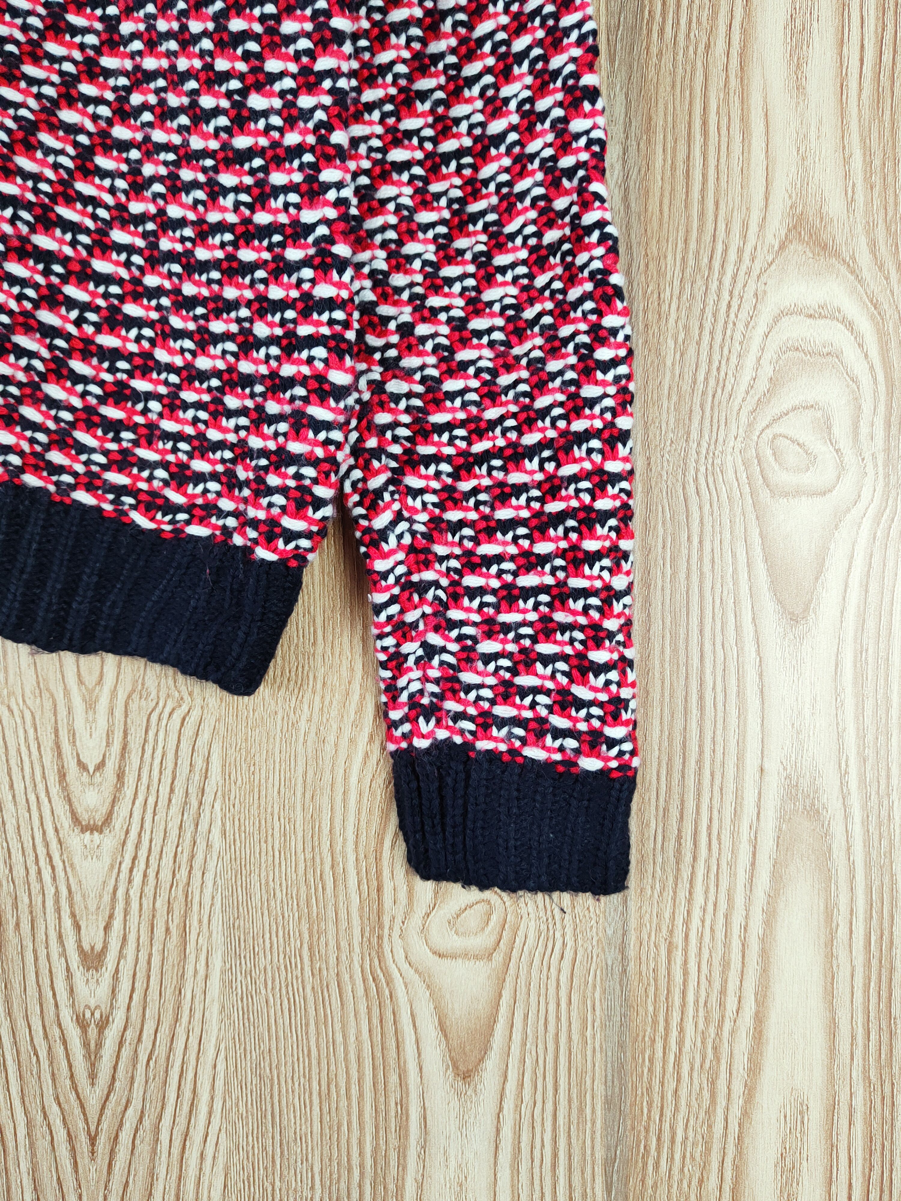 Japanese Brand M.deux Red Knitwear Sweatshirts #W124 Size XS / US 0-2 / IT 36-38 - 6 Thumbnail