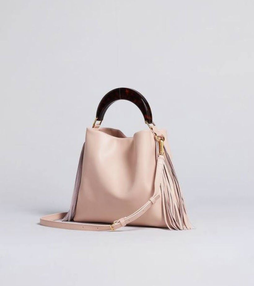 image of Marni O1W1Db10524 Size: Os / Embossed Shoulder Bag In Pink, Women's