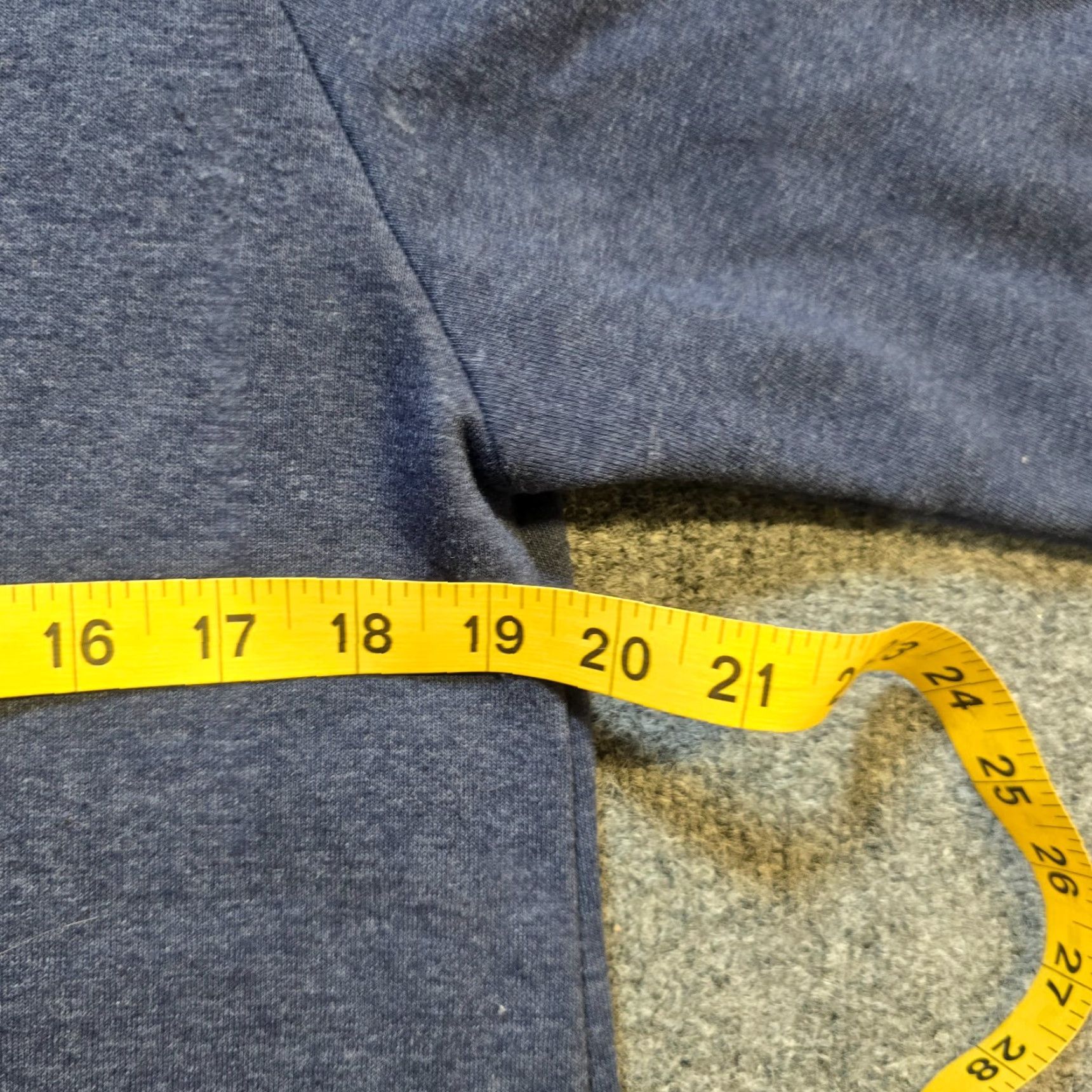 Vintage Vermont Country Store Dress Women M Regular Knit Pockets V-Neck Solid Blue Gray Sweatshirt Casual Knee Length Size M / US 6-8 / IT 42-44 - 6 Thumbnail