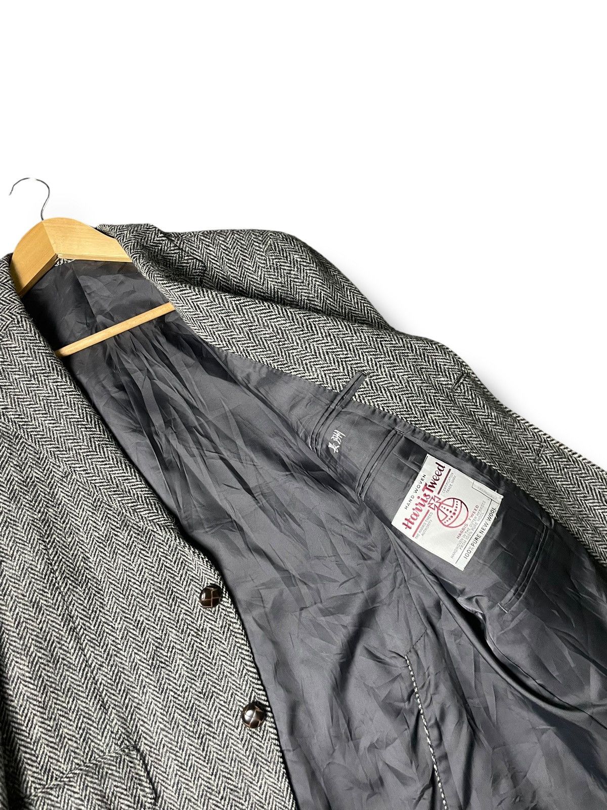 Designer × Harris Tweed × Vintage Harris Tweed Brand Herringbone Coat (59) Size US XS / EU 42 / 0 - 5 Thumbnail