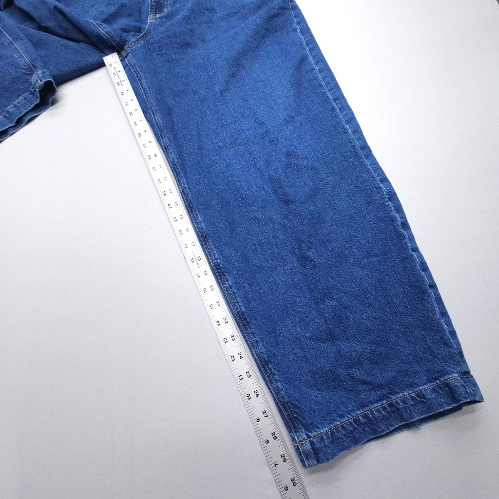 American Eagle Outfitters VINTAGE American Eagle Outfitters Jeans Womens 16 Dark Wash Boho Strigid Wide-Leg High Rise Baggy 5-Pocket Denim Blue Modern Size 38" / US 16 / IT 52 - 5 Thumbnail