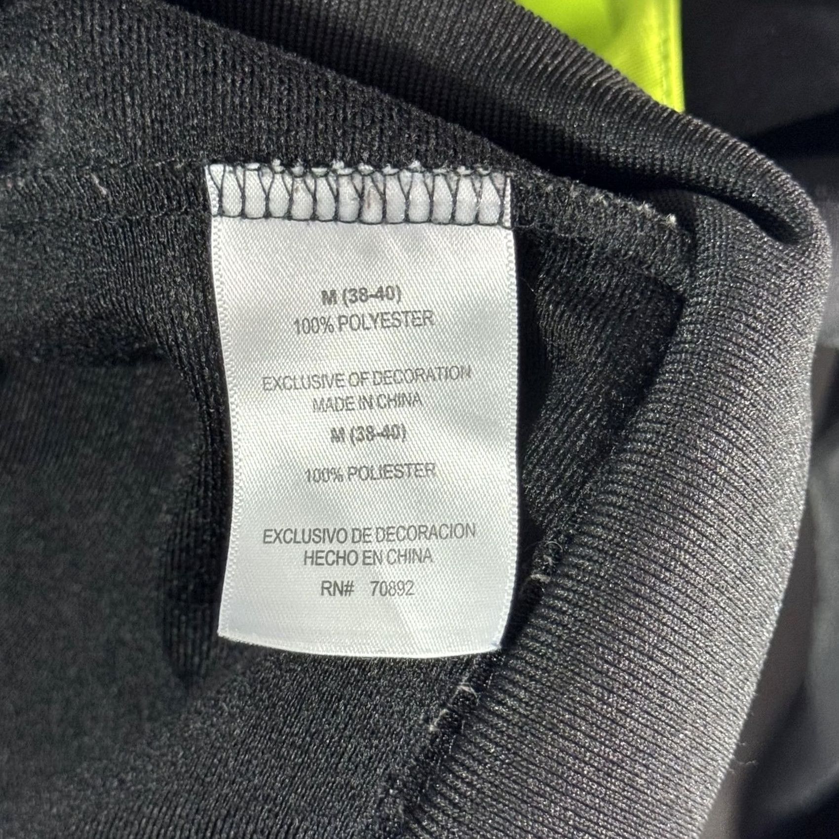 Vintage Manchester United Jacket Mens Medium Black Gray Neon Yellow Full Zip Soccer MUFC Jacket Size US M / EU 48-50 / 2 - 5 Thumbnail