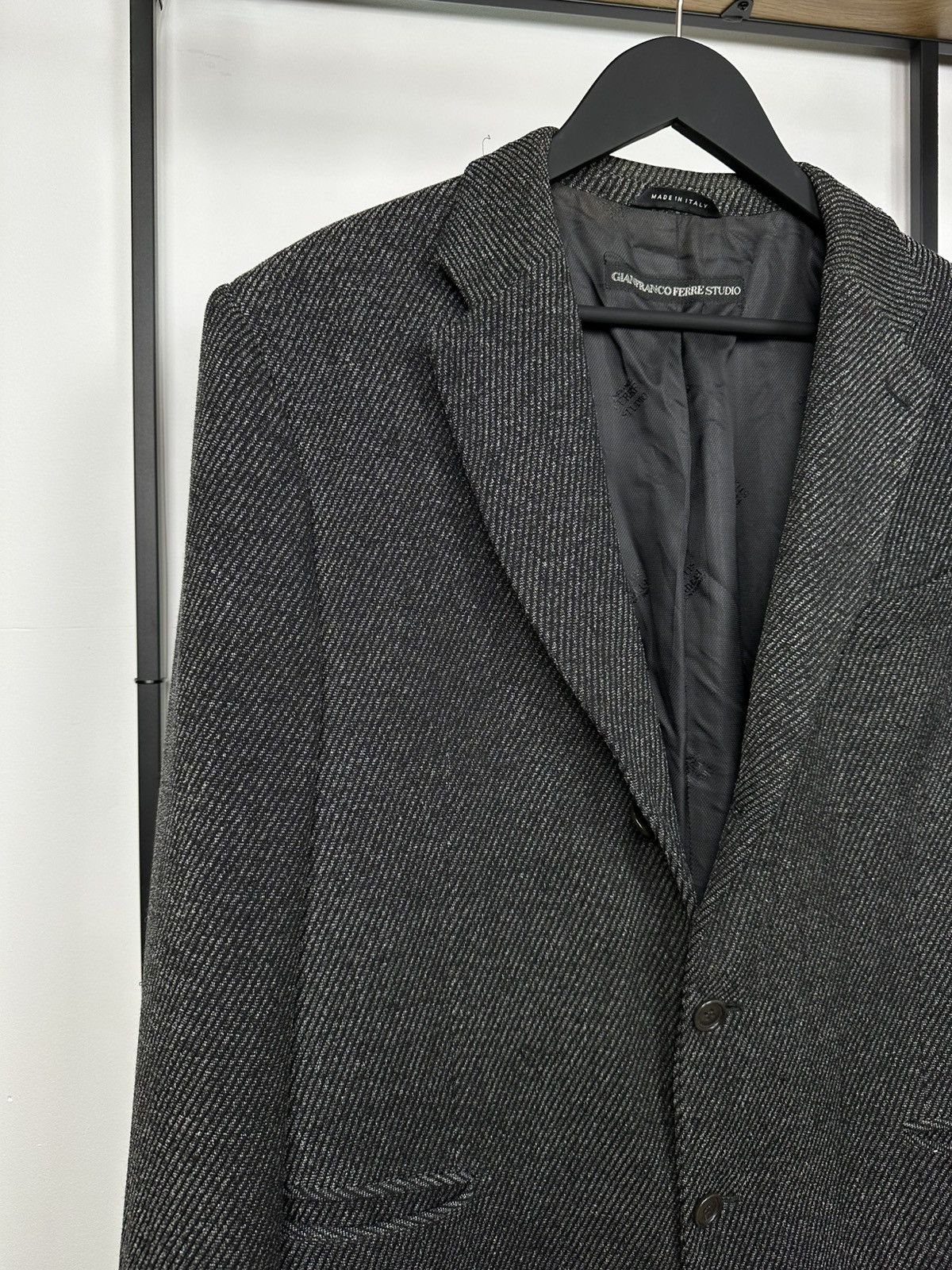 Other RARE Gianfranco Ferre Studio Wool blazer Mens 56 Size jacket Size US XL / EU 56 / 4 - 3 Thumbnail