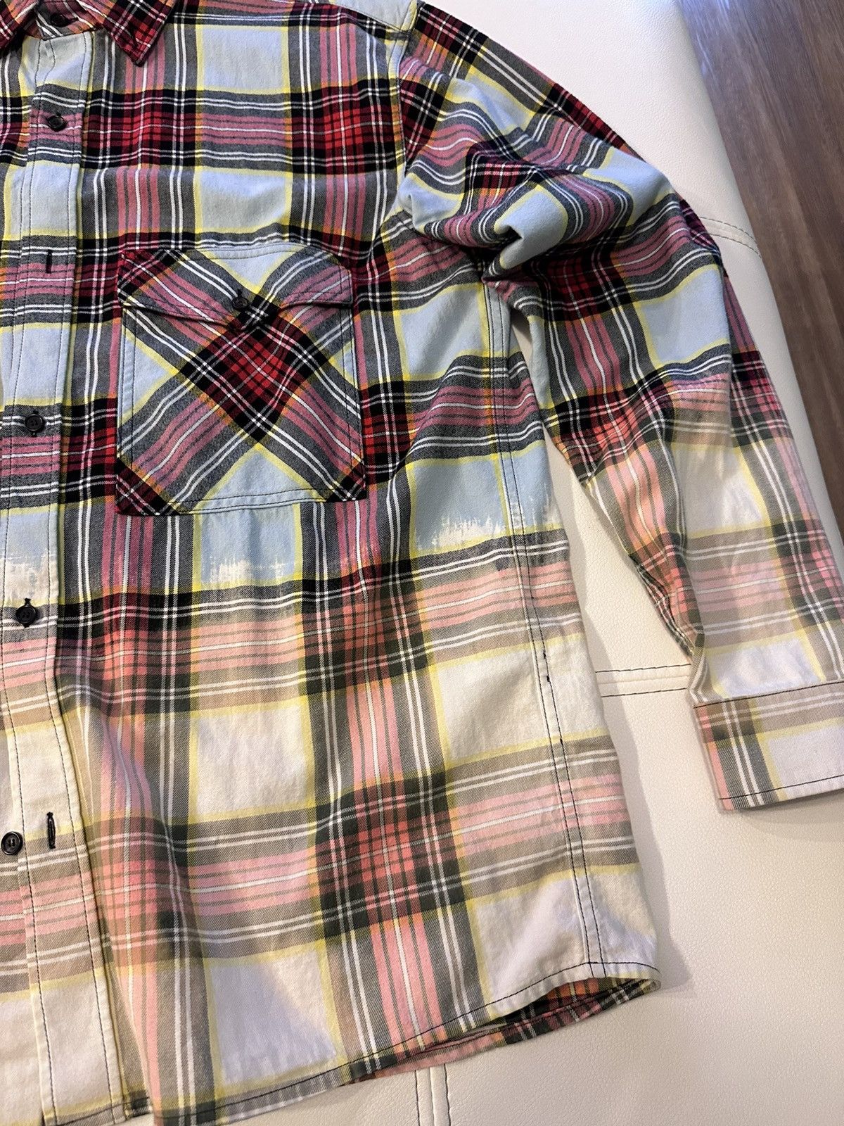 Marcelo Burlon Marcelo Burlon County of Milan Checkered Pocket Shirt Size US L / EU 52-54 / 3 - 4 Thumbnail